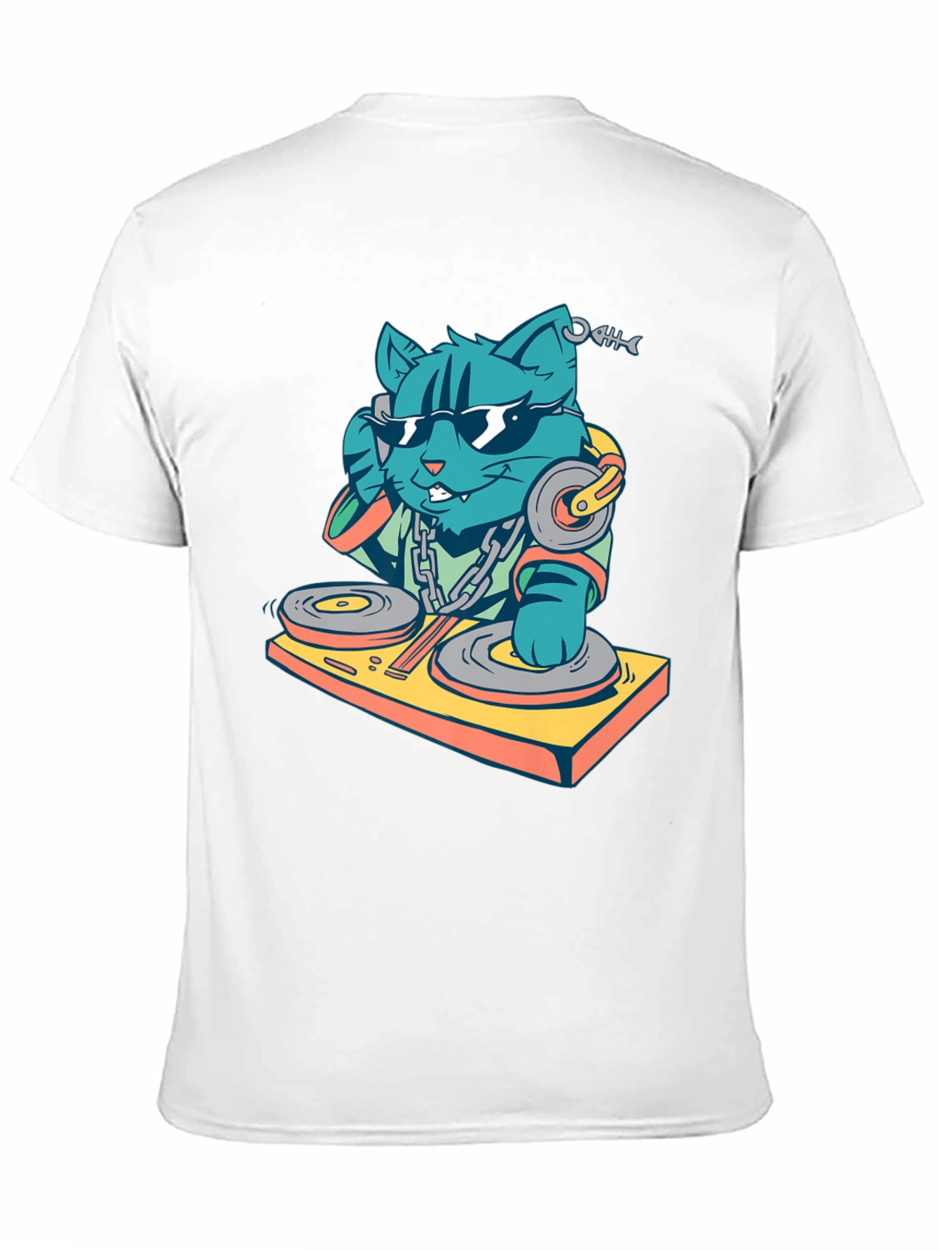 DJ Cat T-Shirt - Cool & Funky Design