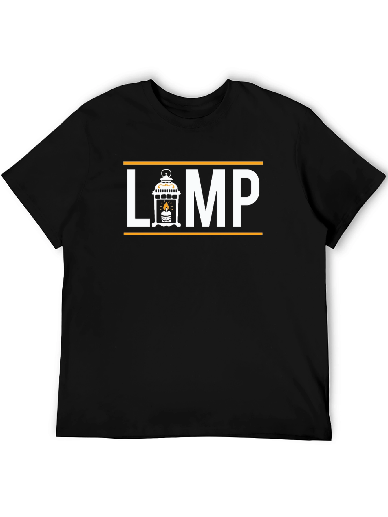 LÄMP Graphic Tee - Black Cotton T-Shirt