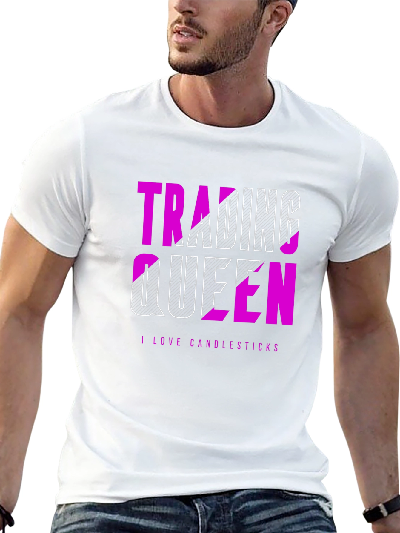 Trading Queen Tee - I Love Candlesticks