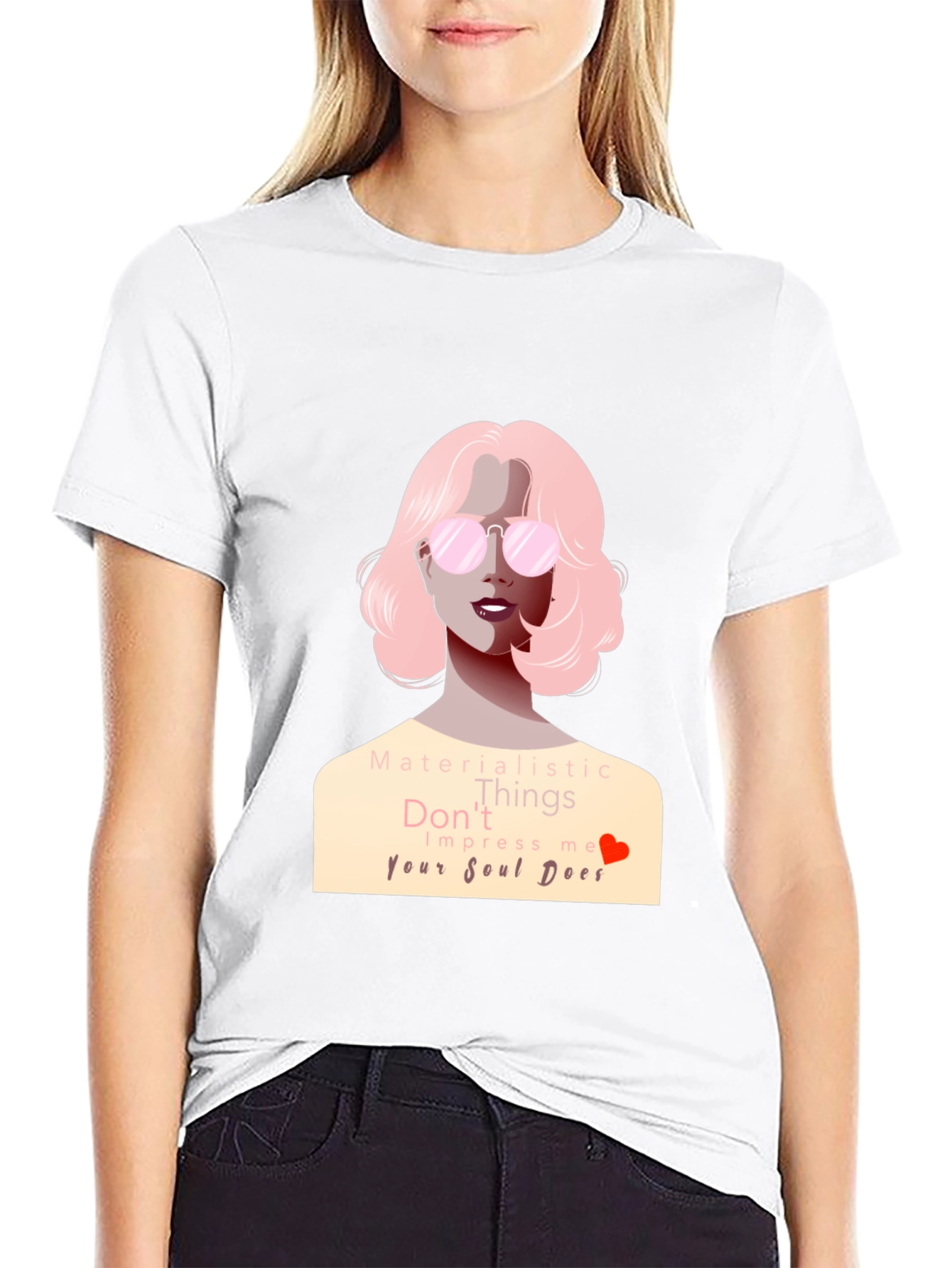 Stylish Black T-Shirt with Soul Design