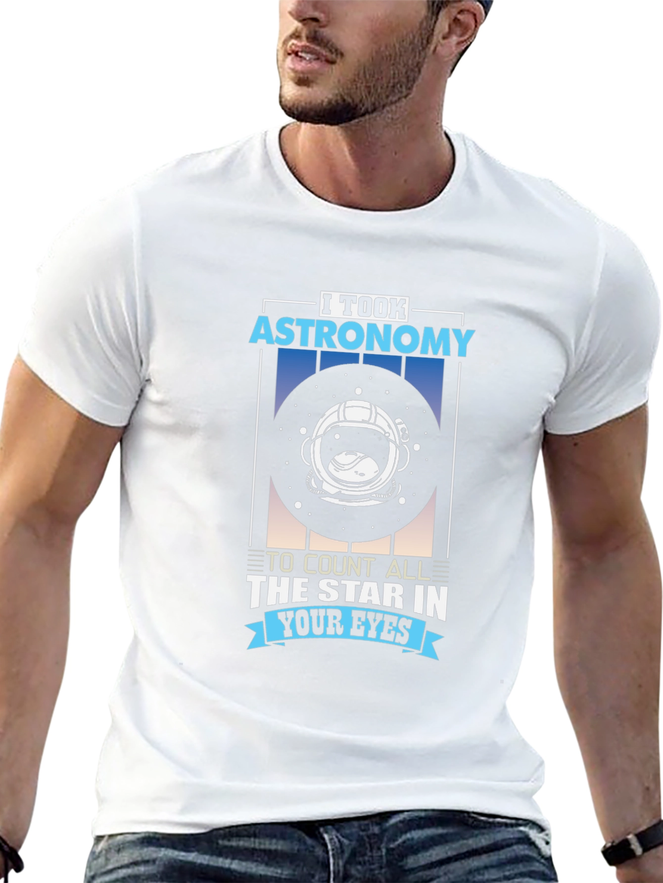 Astronomy Star Eyes Graphic T-Shirt