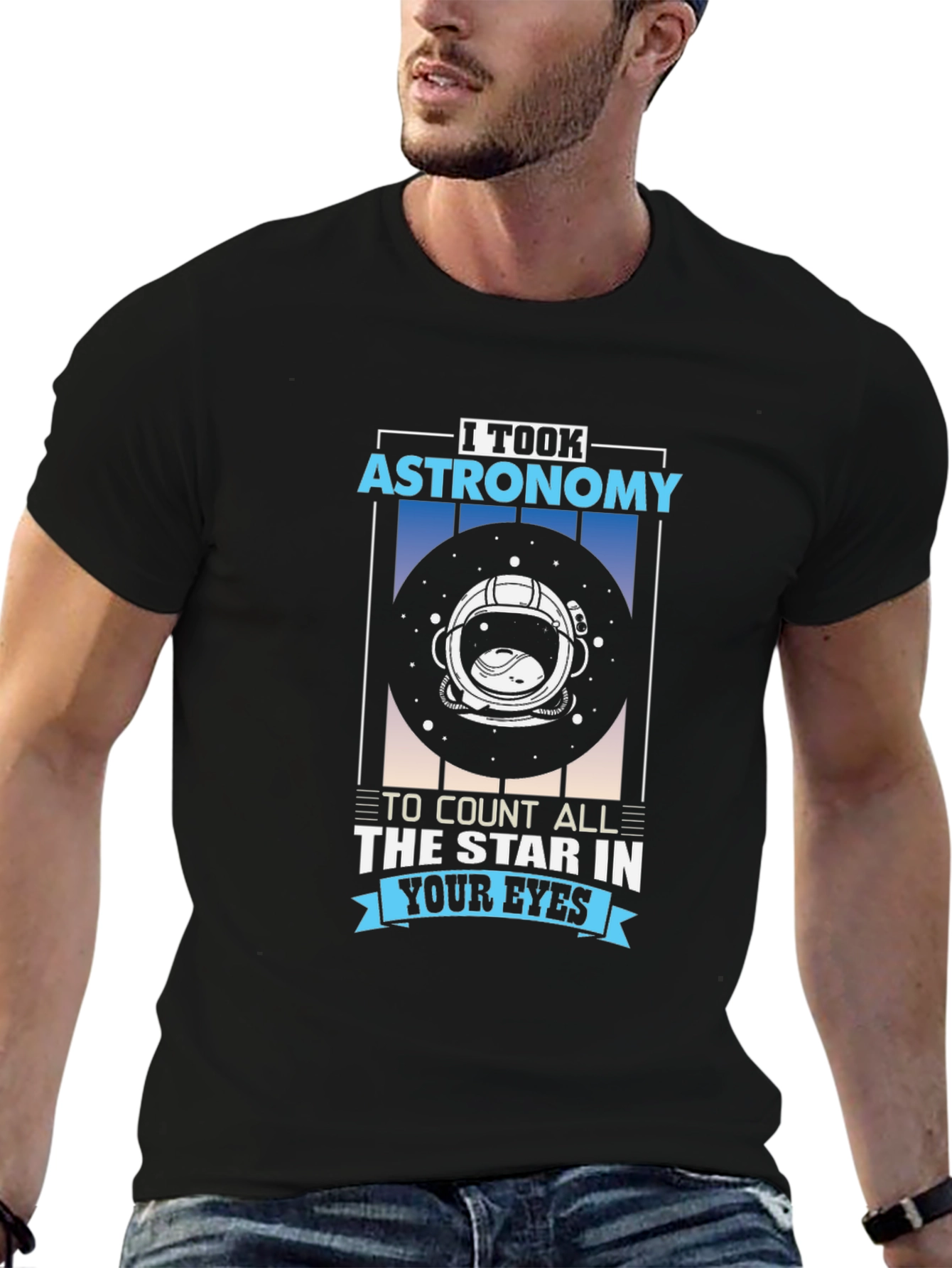 Astronomy Star Eyes Graphic T-Shirt