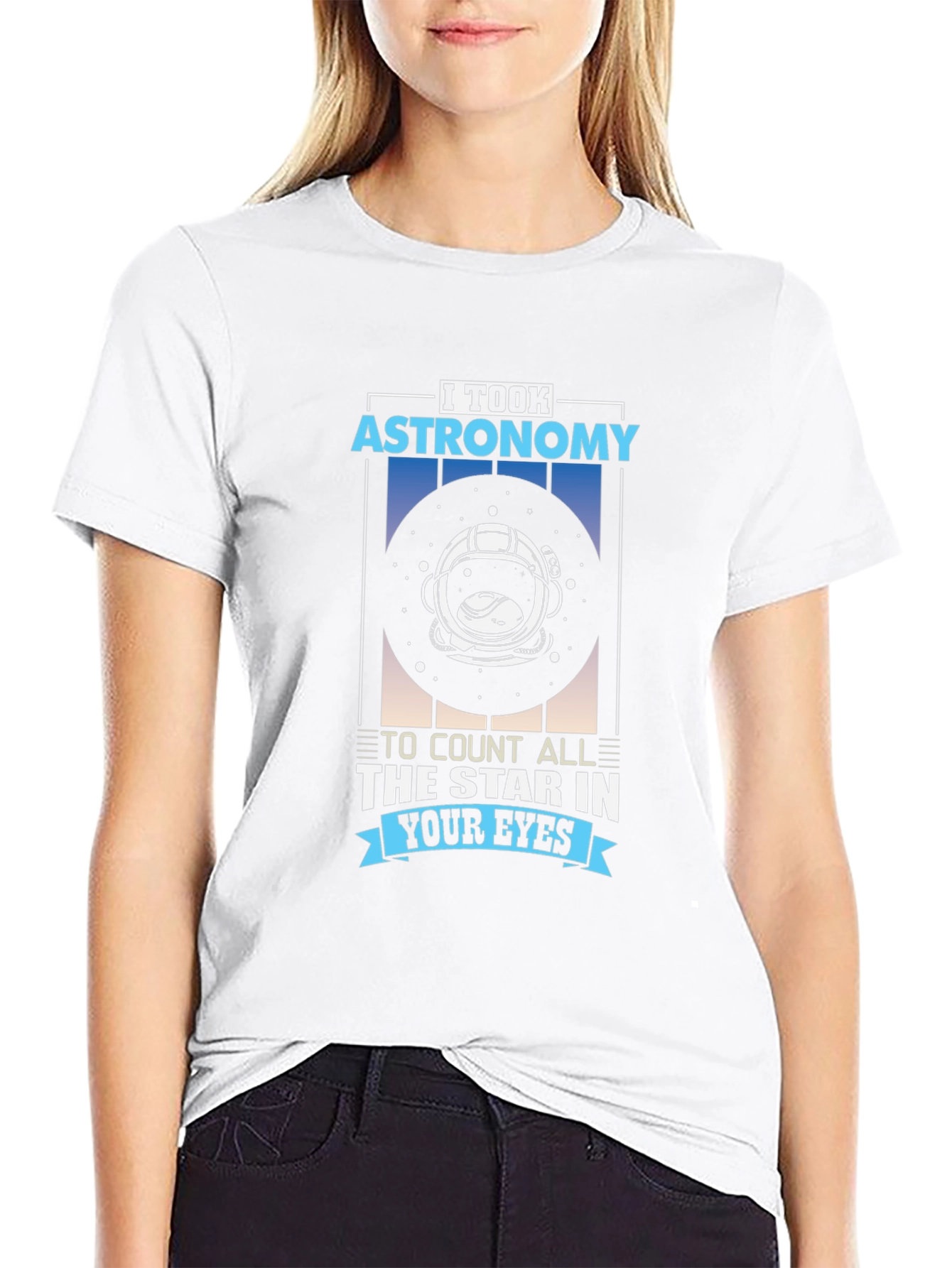 Astronomy Star Eyes Graphic T-Shirt
