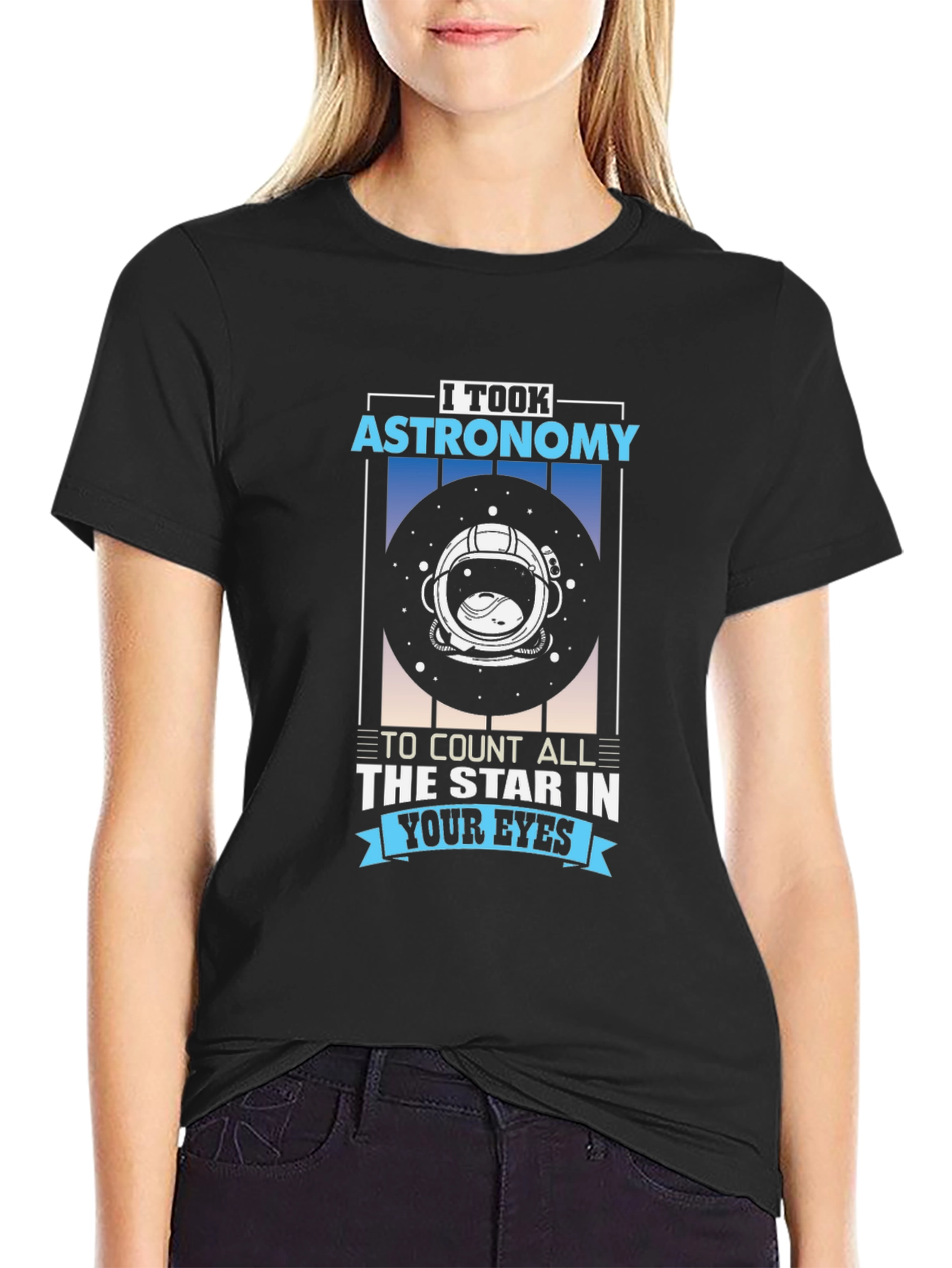 Astronomy Star Eyes Graphic T-Shirt