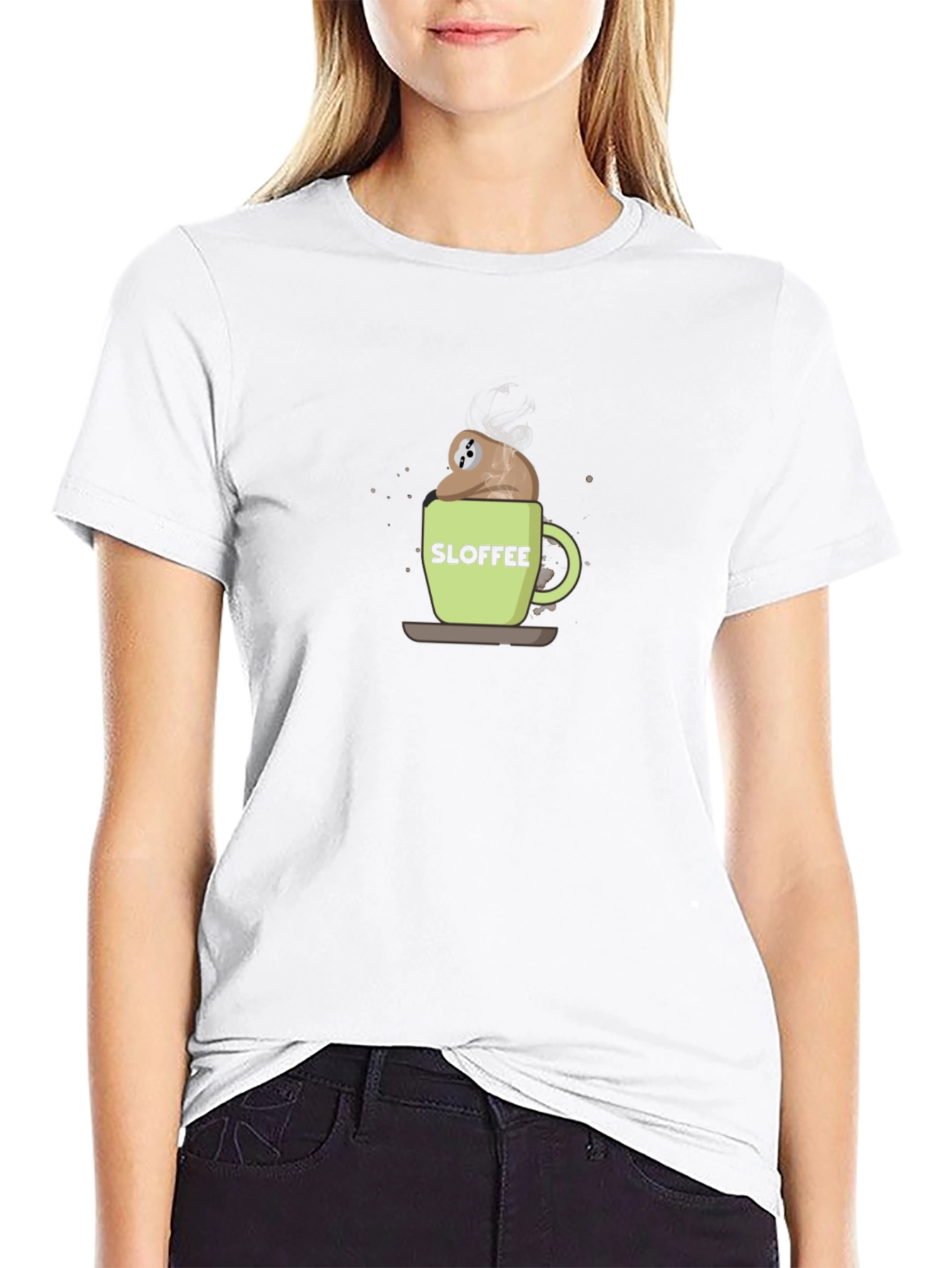Sloth Coffee T-Shirt - Sloffee Funny Tee