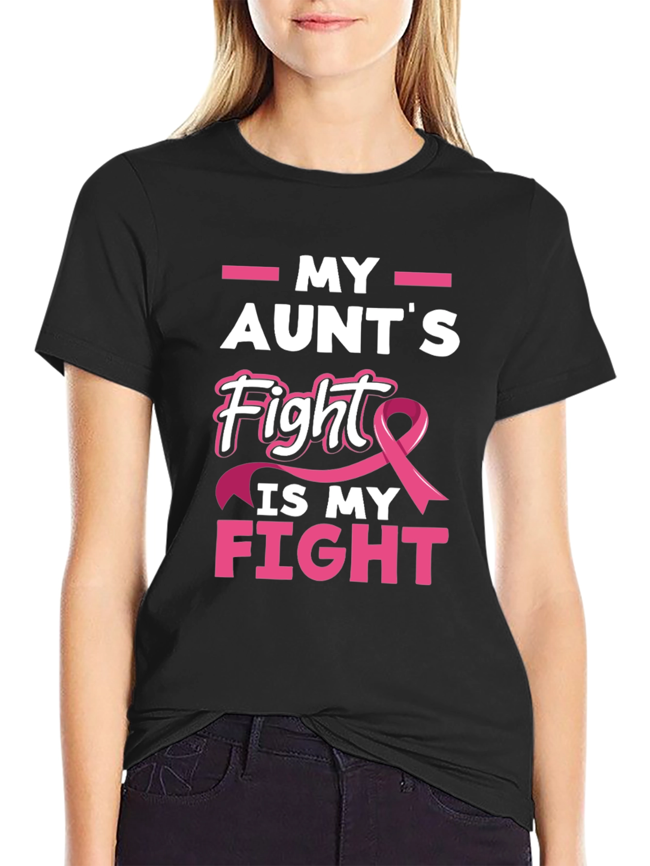 My Aunts Fight Breast Cancer Awareness T-Shirt