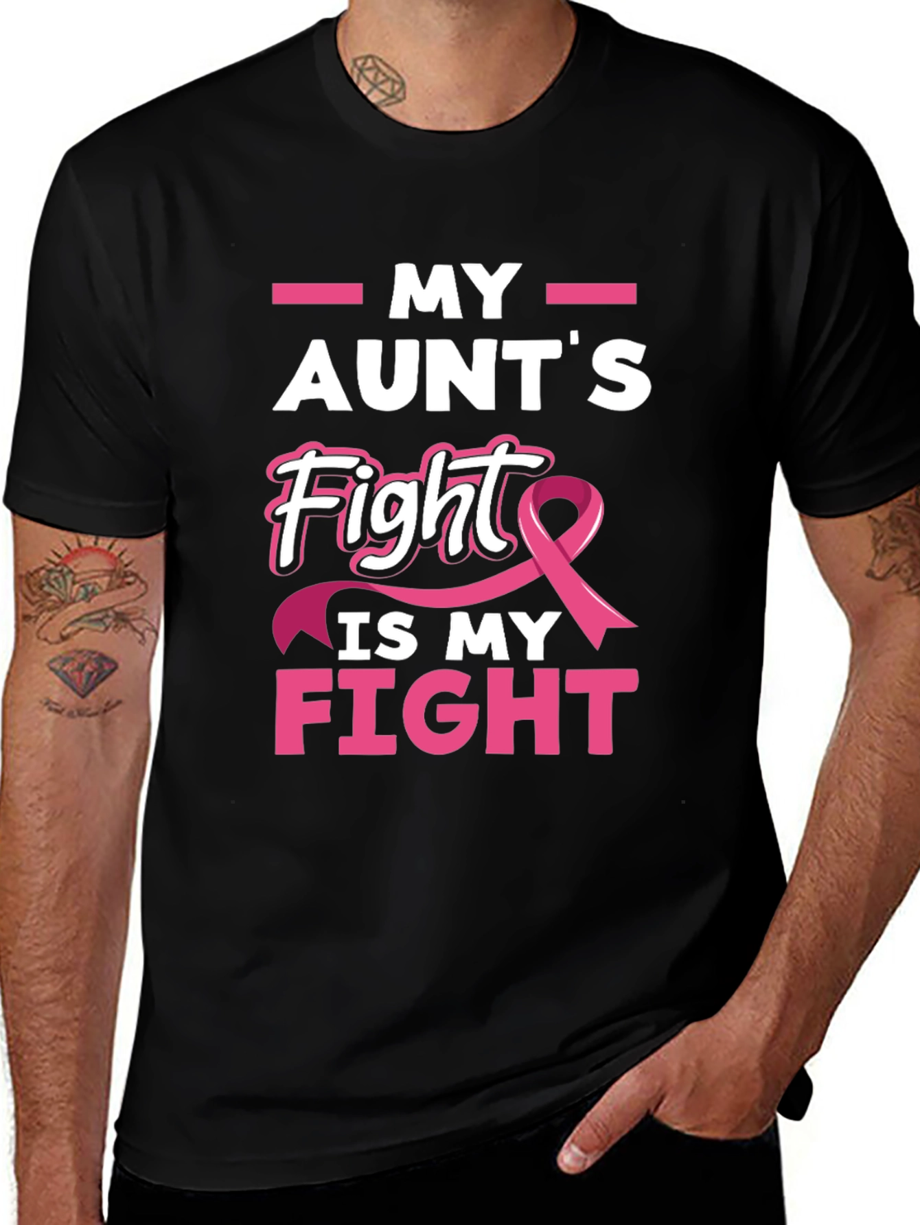 My Aunts Fight Breast Cancer Awareness T-Shirt
