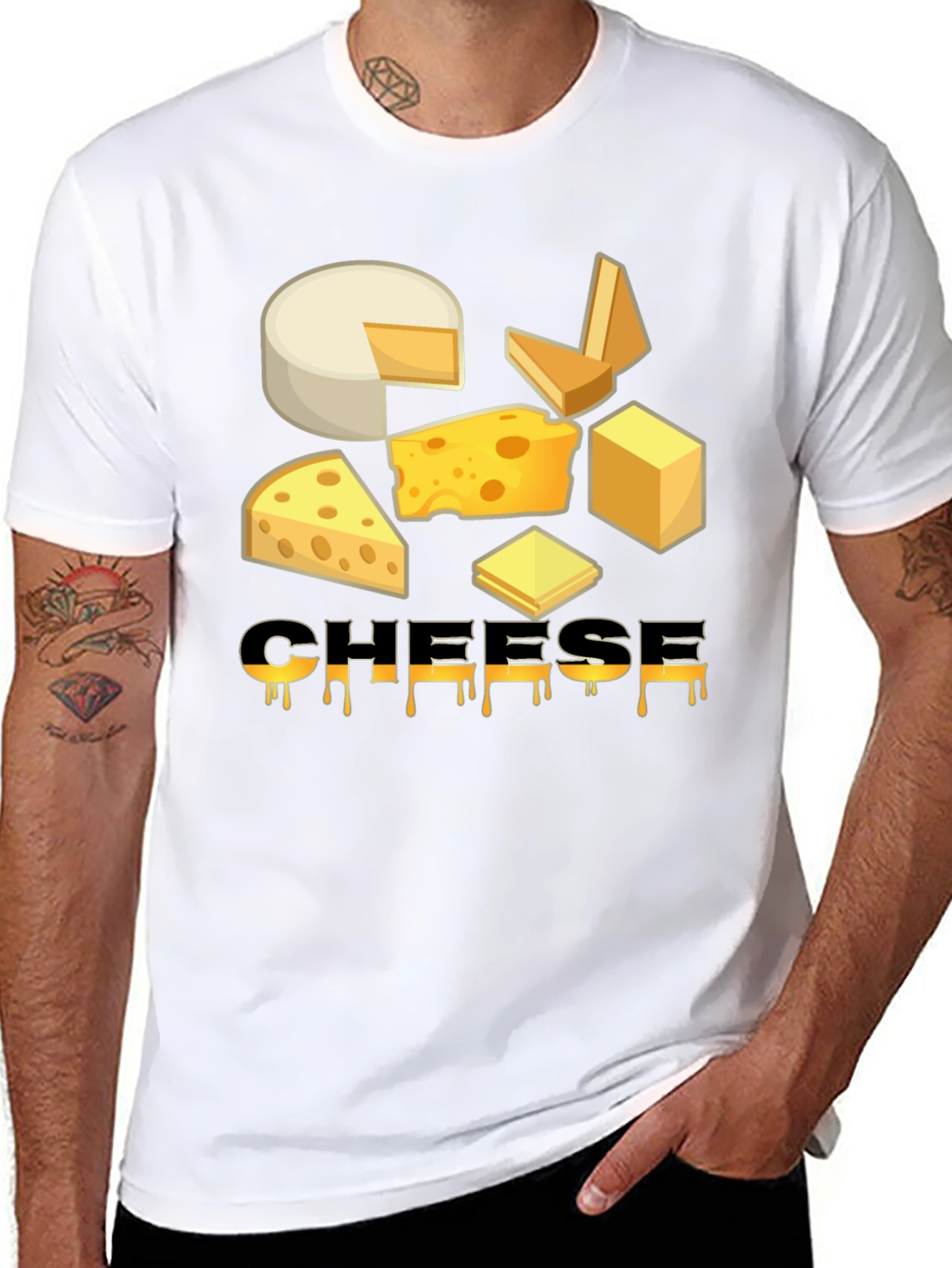 Cheese Lover T-Shirt - Funny Food Graphic Tee