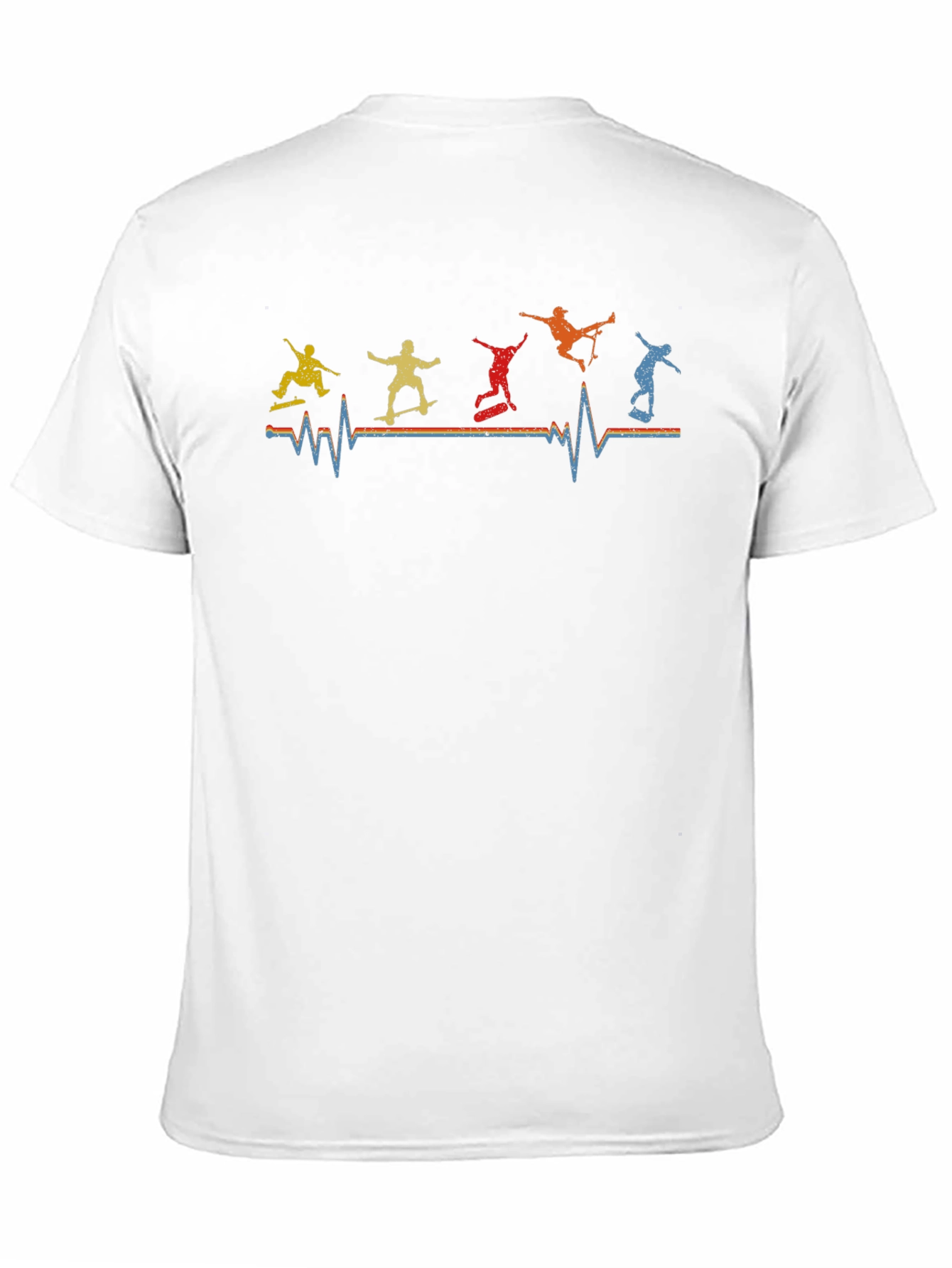 Skateboarding Heartbeat Graphic Tee