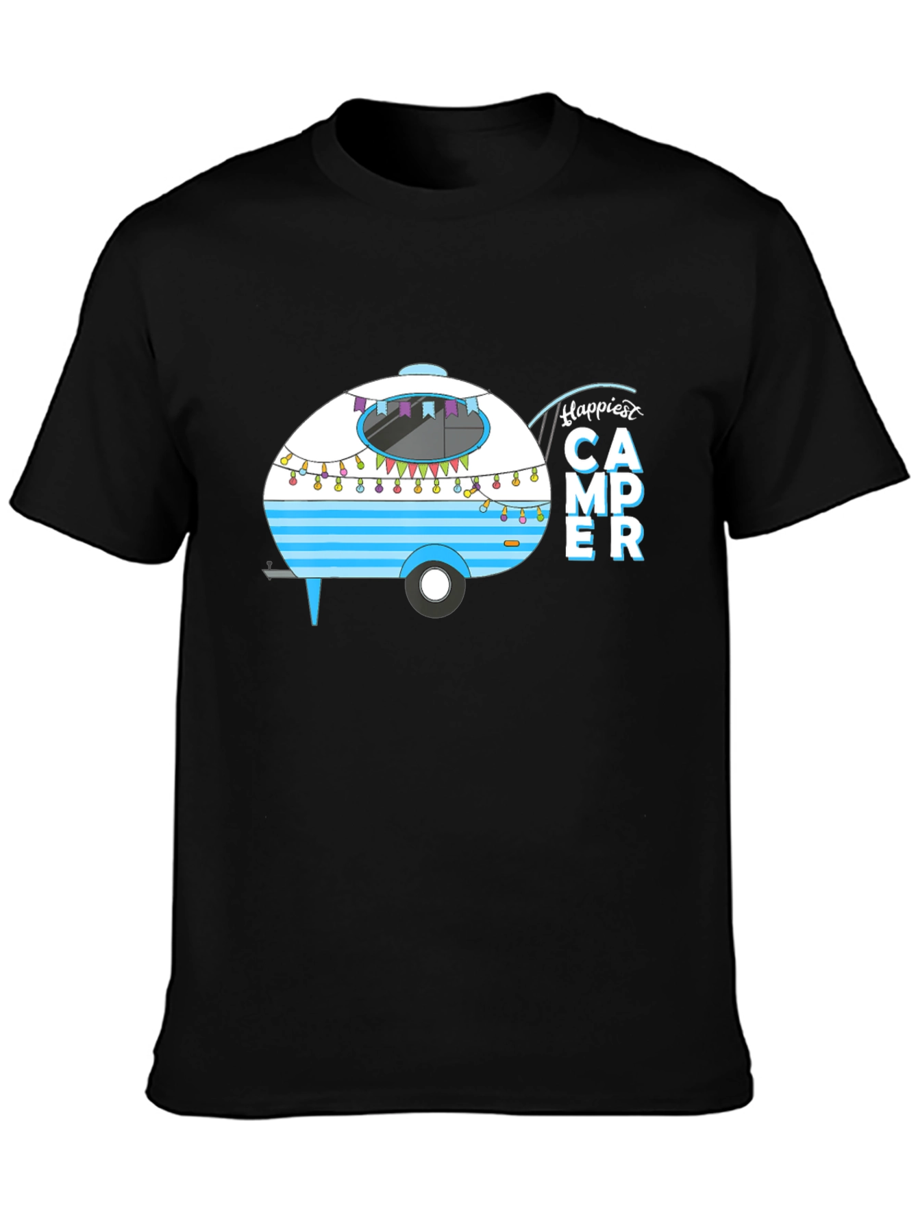 Happiest Camper T-Shirt - Black