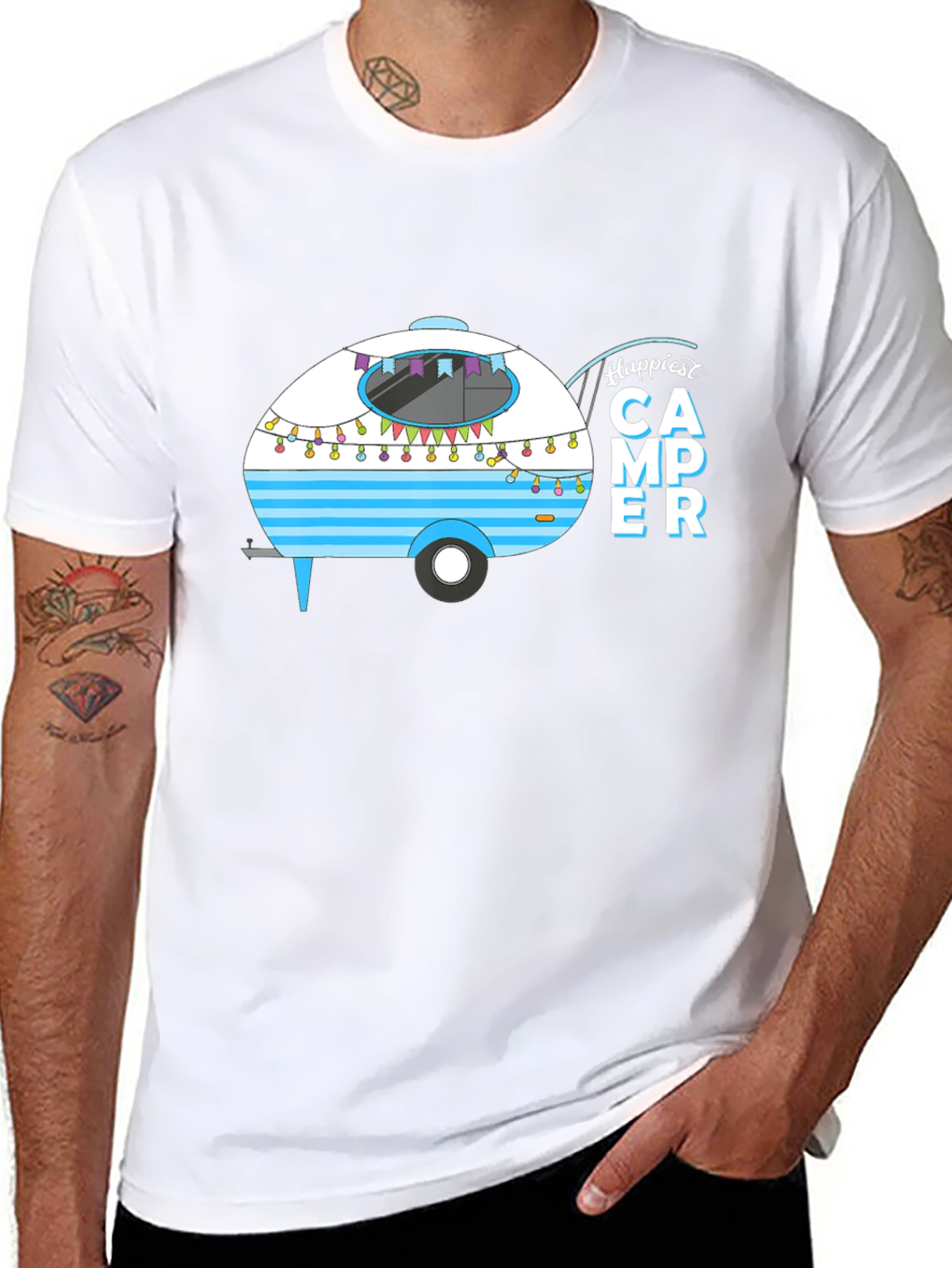 Happiest Camper T-Shirt - Black