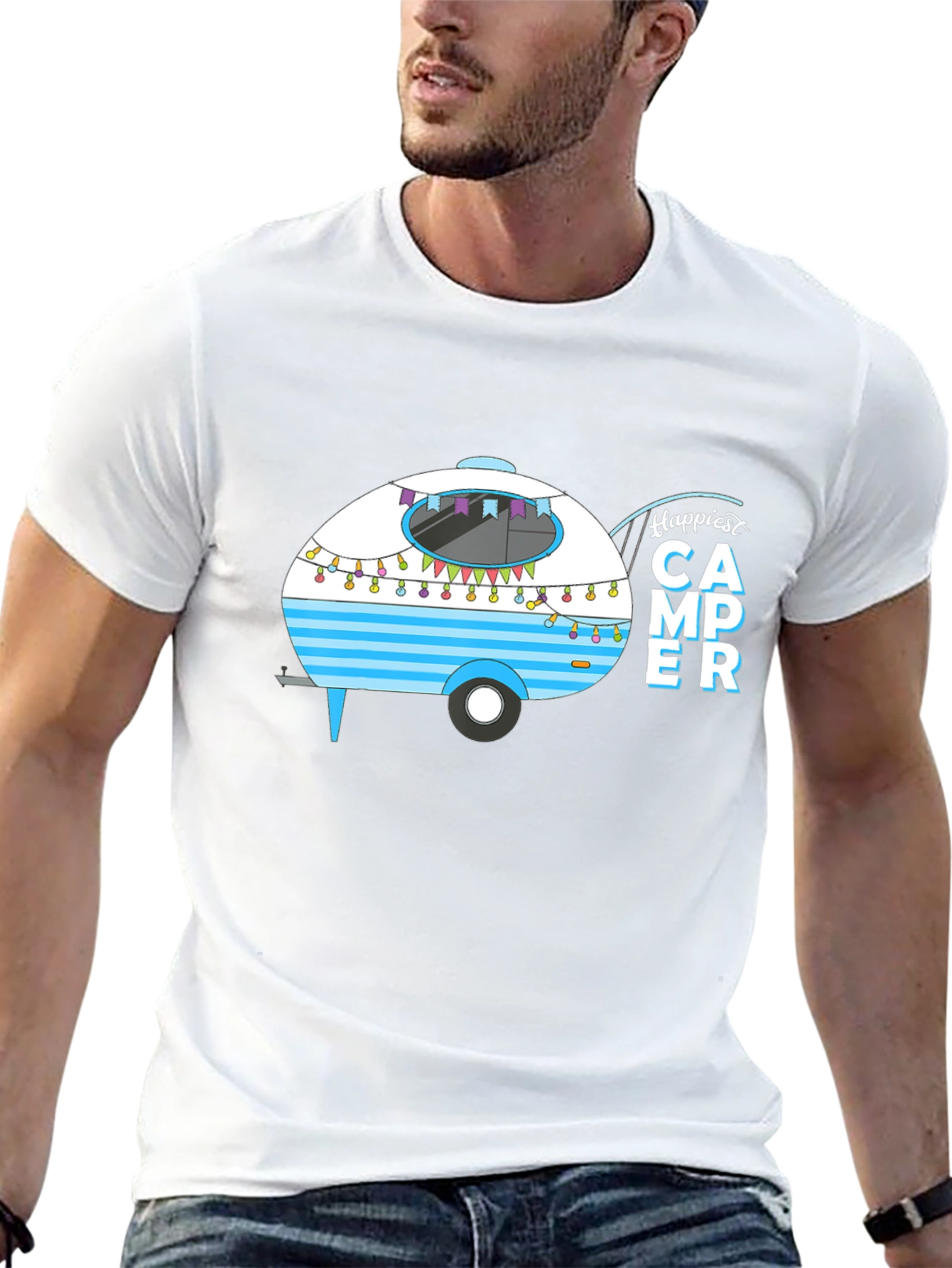 Happiest Camper T-Shirt - Black