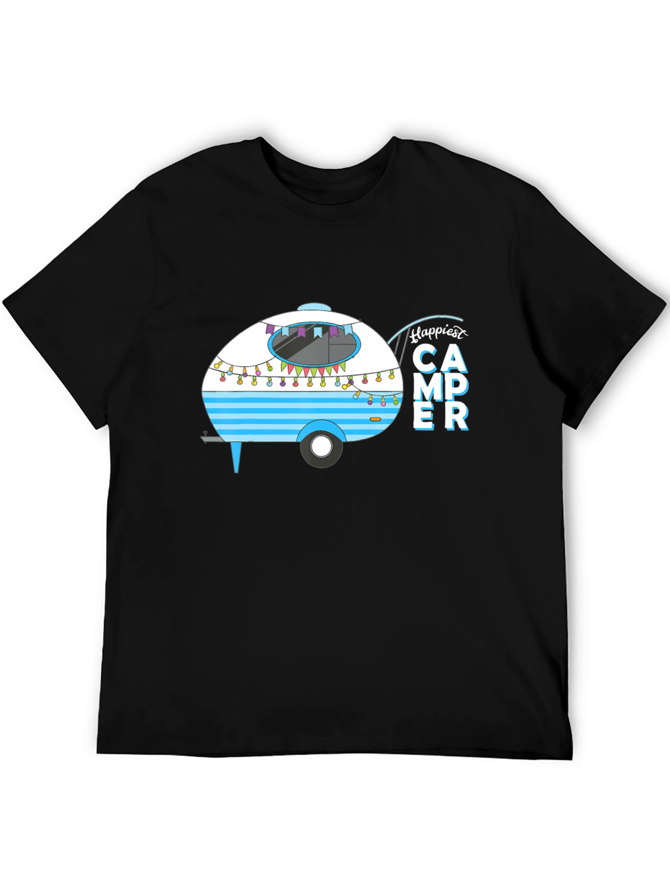 Happiest Camper T-Shirt - Black