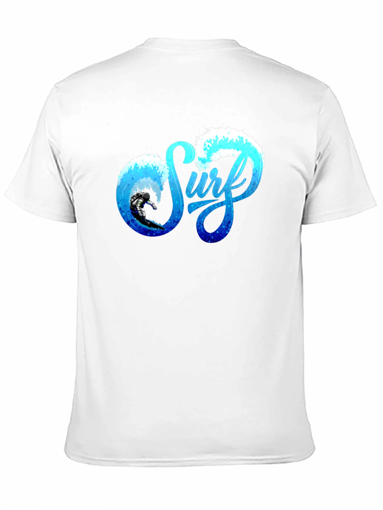 Surf Graphic Tee - Black Cotton Surfing T-Shirt