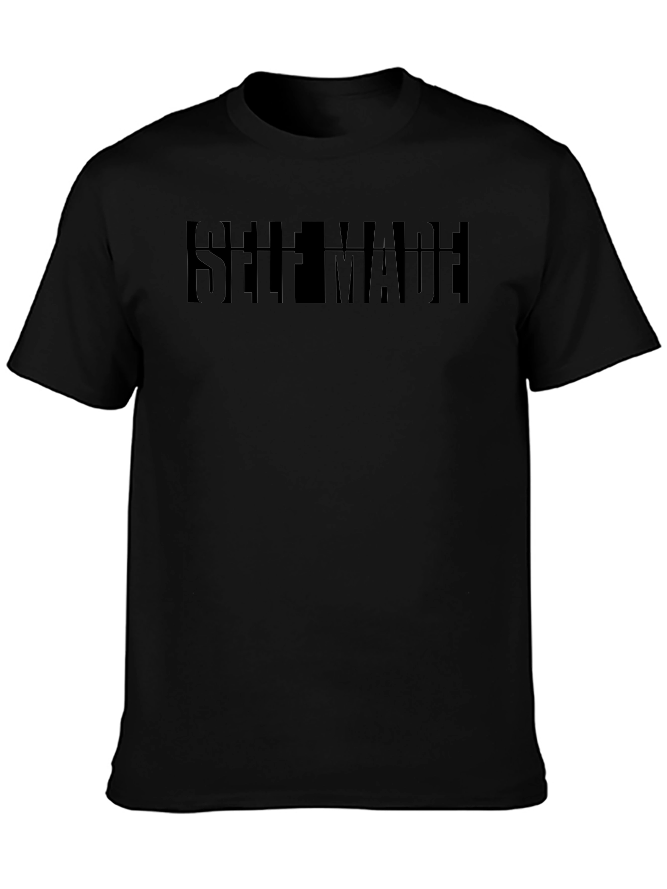 Self Made Black Graphic T-Shirt