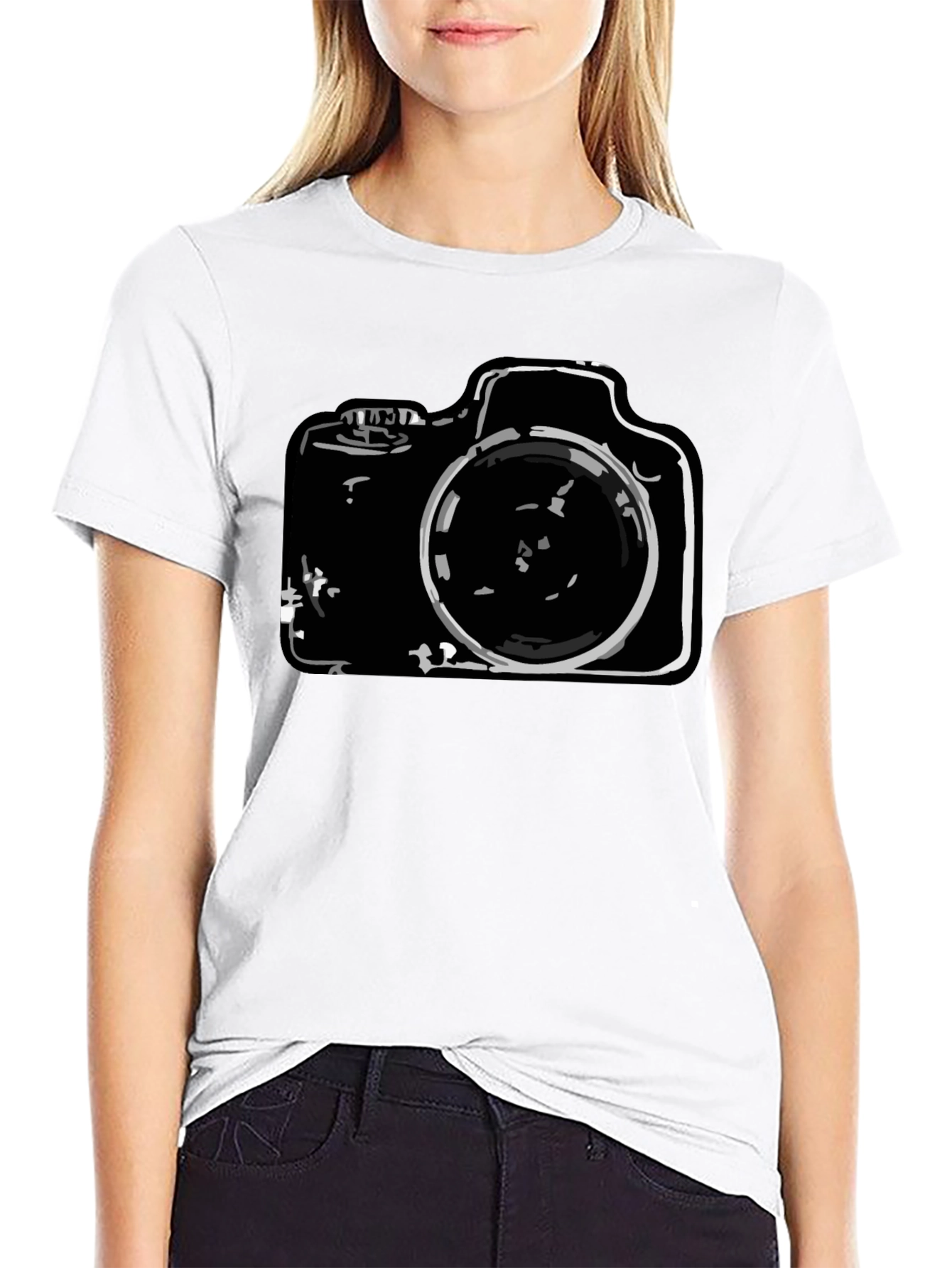 Camera Graphic Black T-Shirt