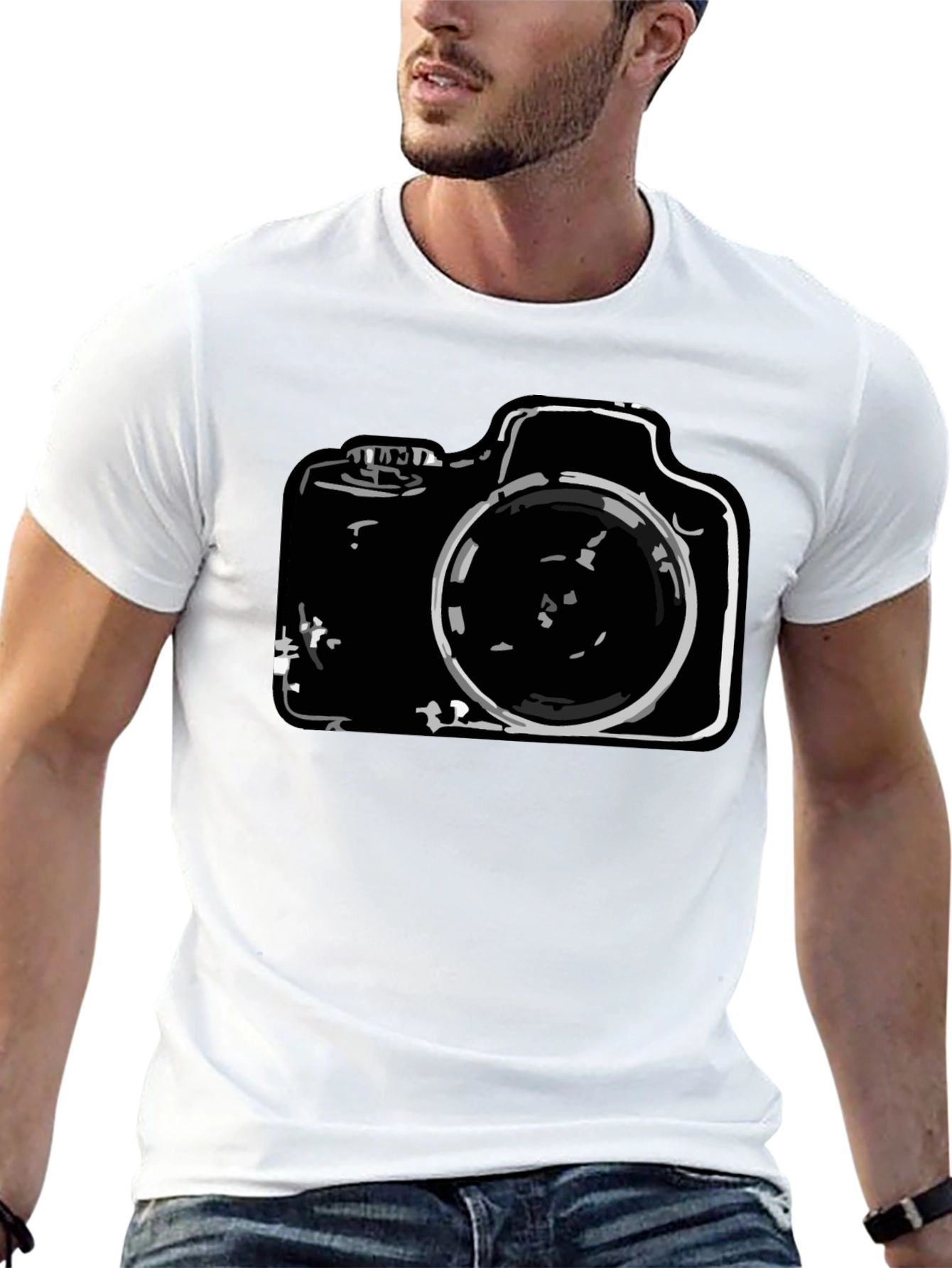 Camera Graphic Black T-Shirt