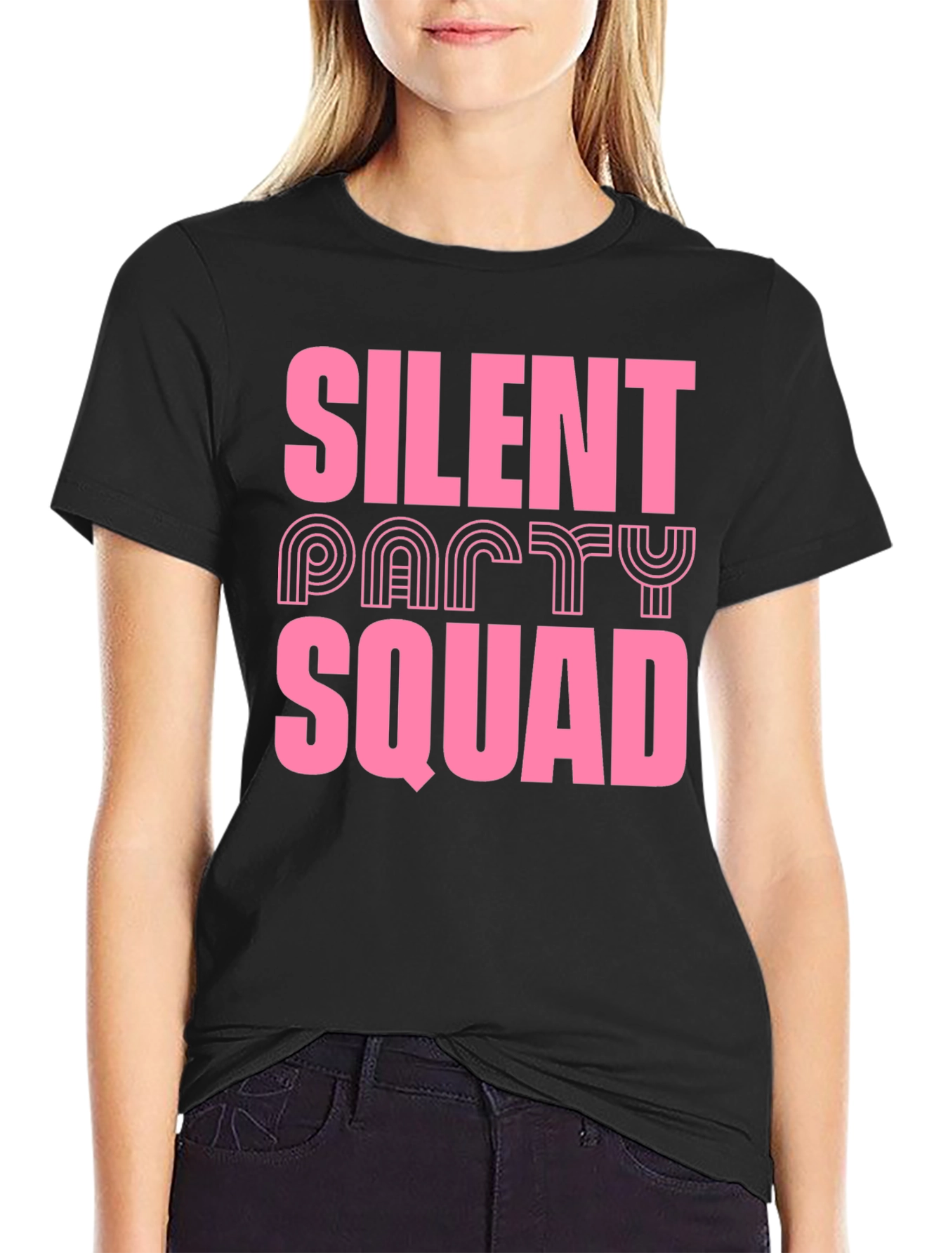 Silent Party Squad Graphic T-Shirt