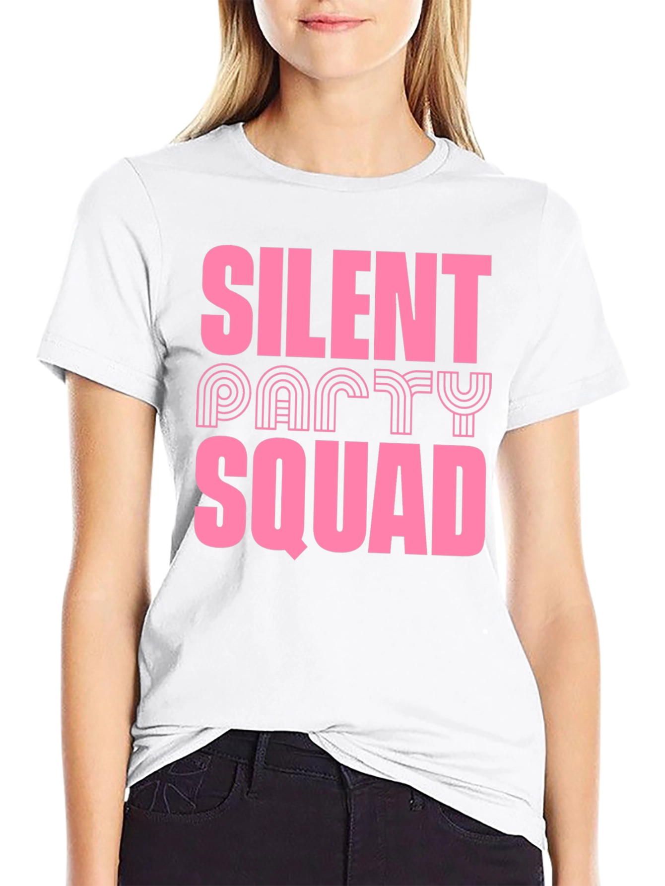 Silent Party Squad Graphic T-Shirt