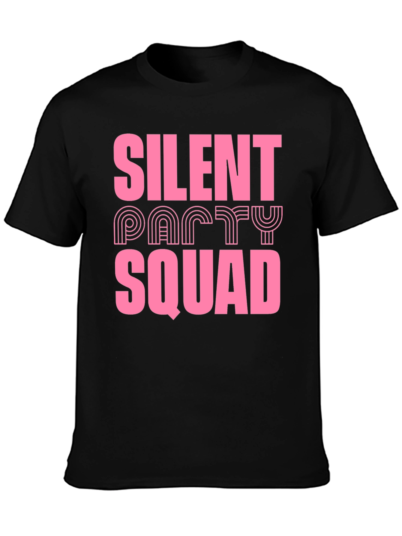 Silent Party Squad Graphic T-Shirt