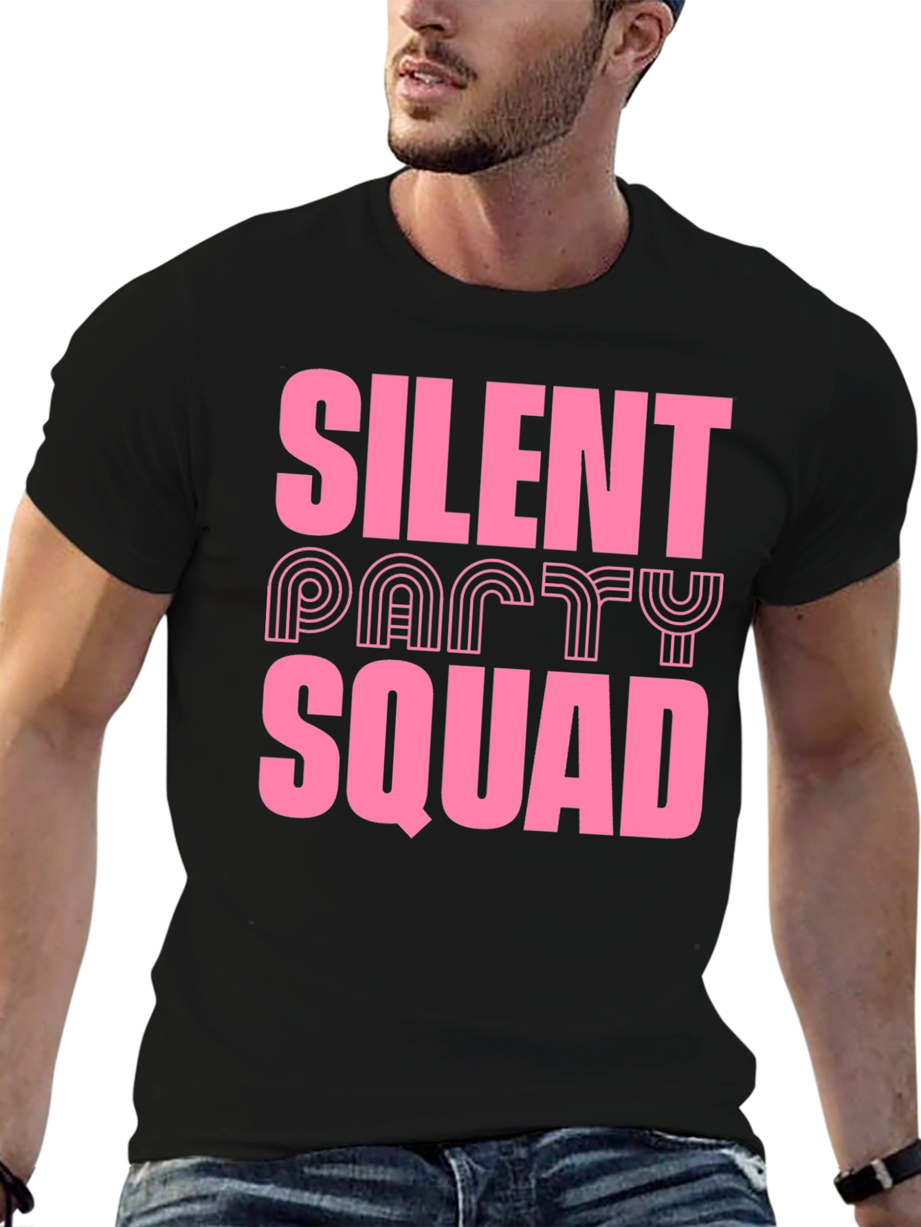 Silent Party Squad Graphic T-Shirt