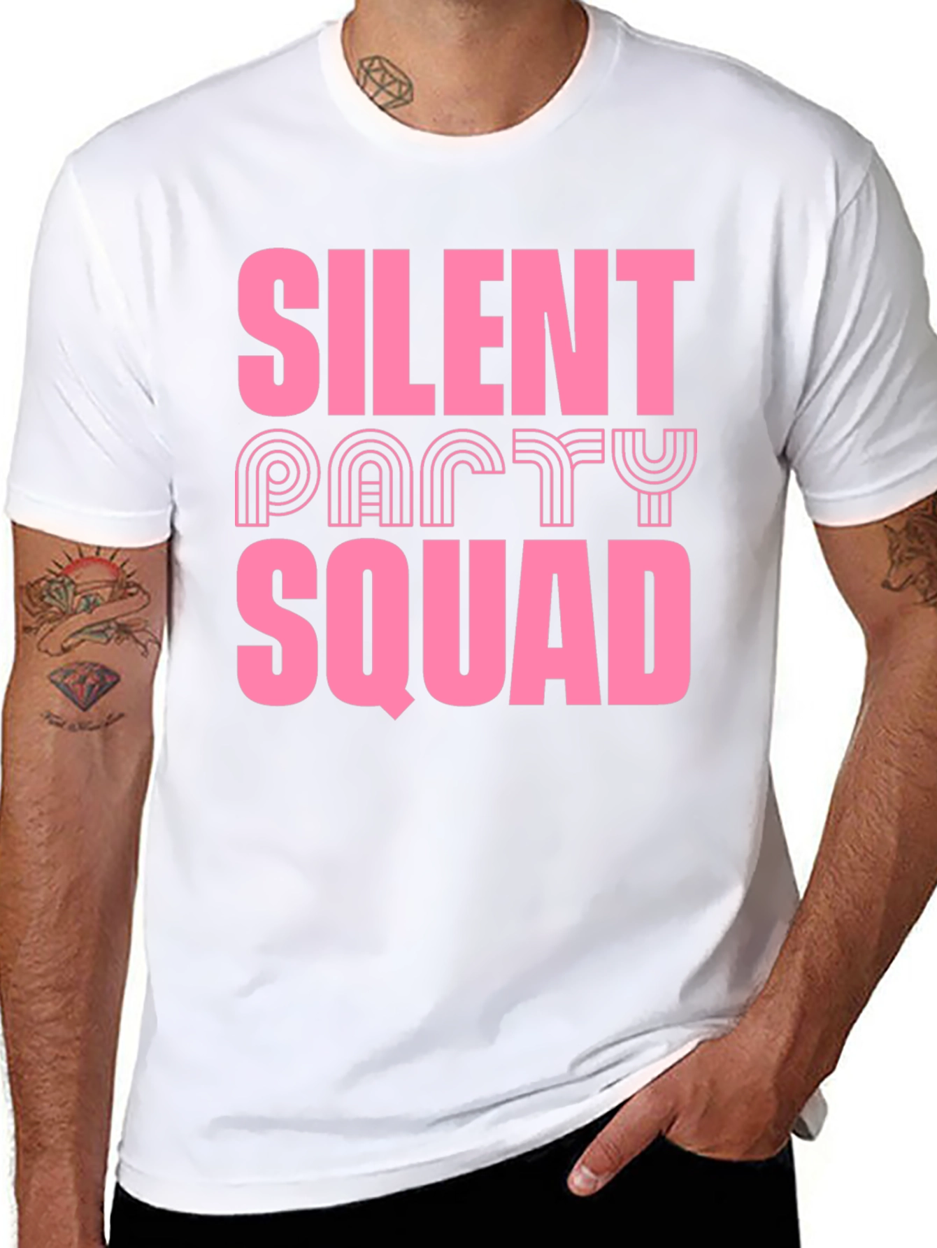 Silent Party Squad Graphic T-Shirt