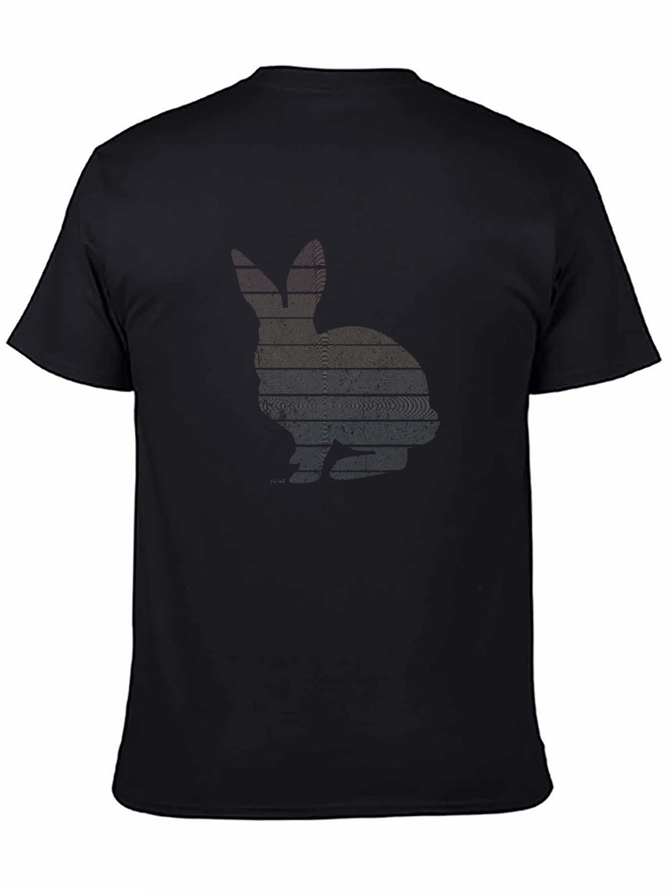 Retro Rabbit Silhouette Graphic Tee