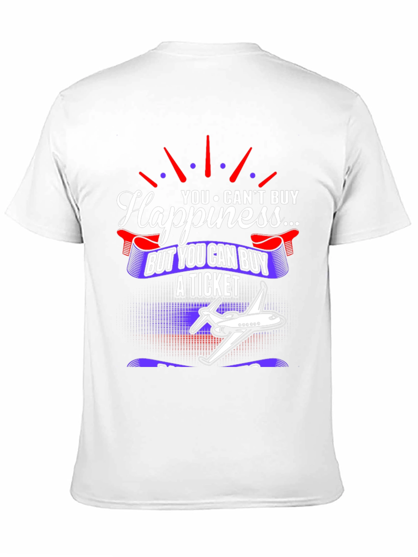 Happiness Ticket Airplane T-Shirt