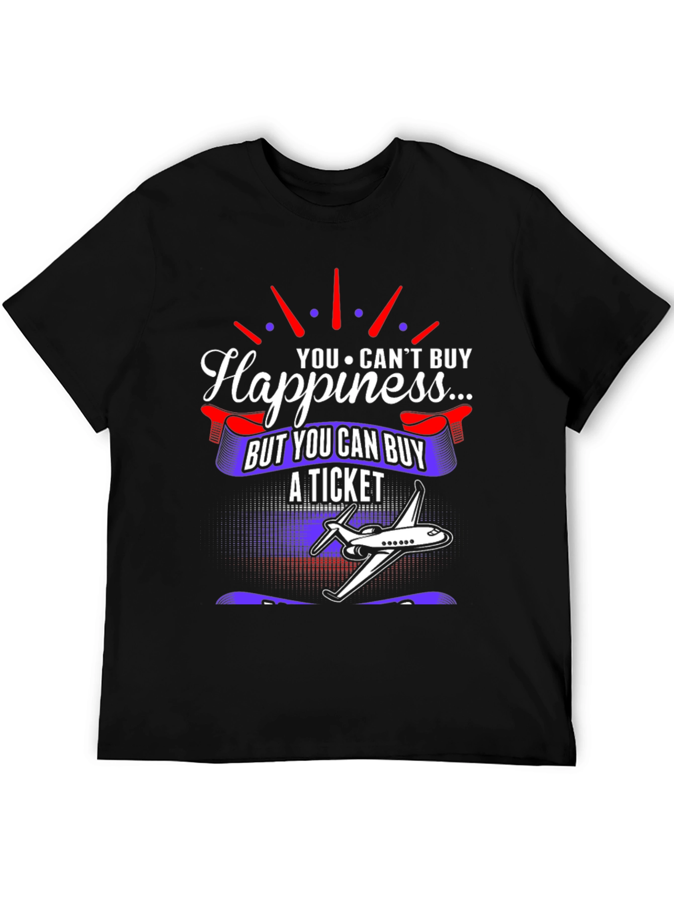 Happiness Ticket Airplane T-Shirt