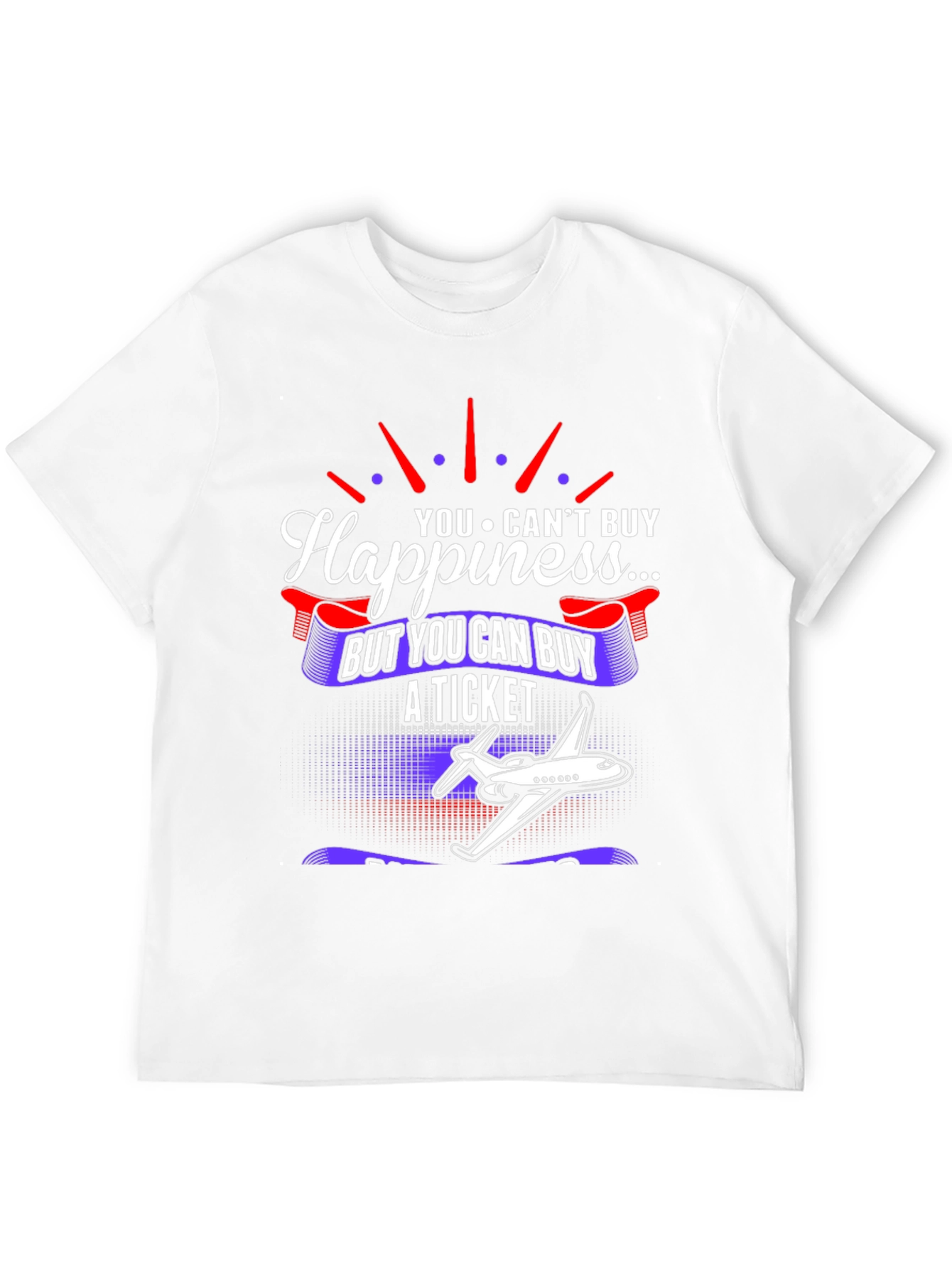 Happiness Ticket Airplane T-Shirt