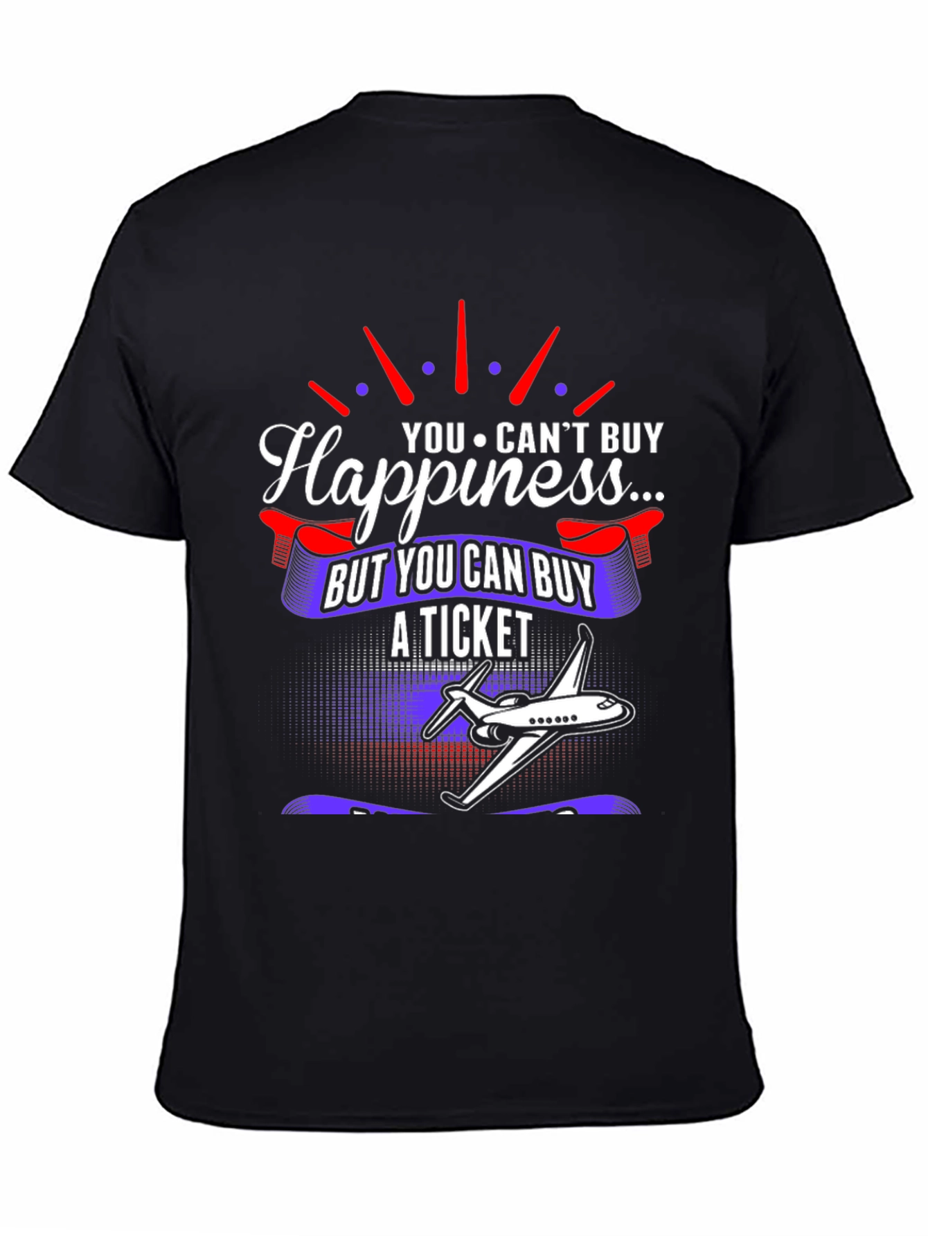 Happiness Ticket Airplane T-Shirt