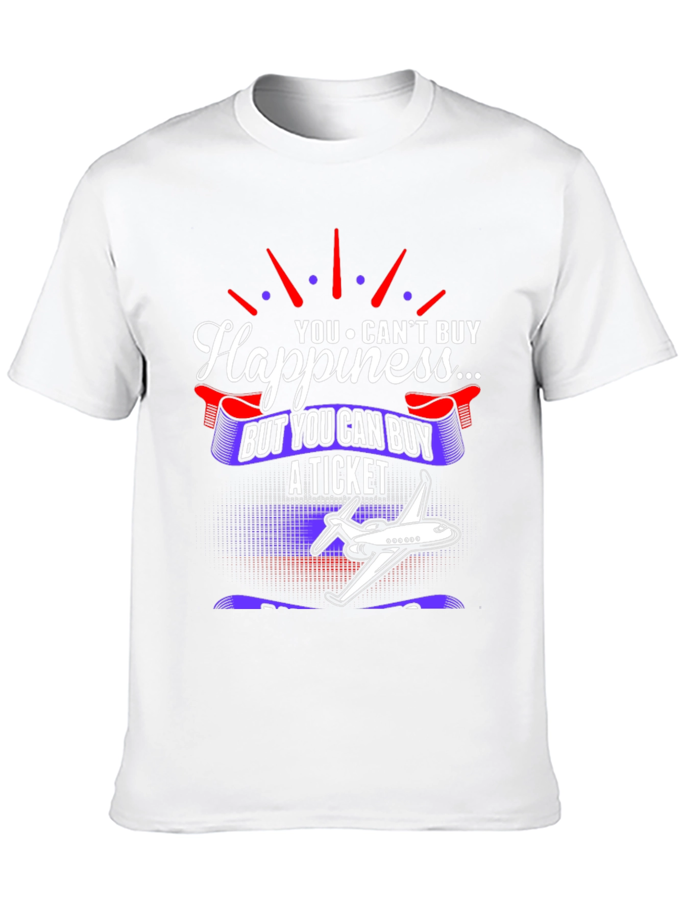 Happiness Ticket Airplane T-Shirt