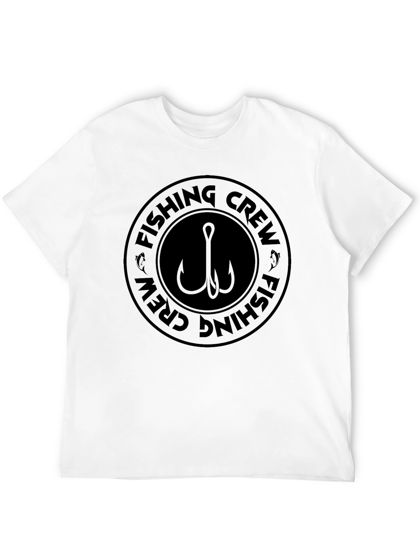 Fishing Crew Graphic T-Shirt - Black