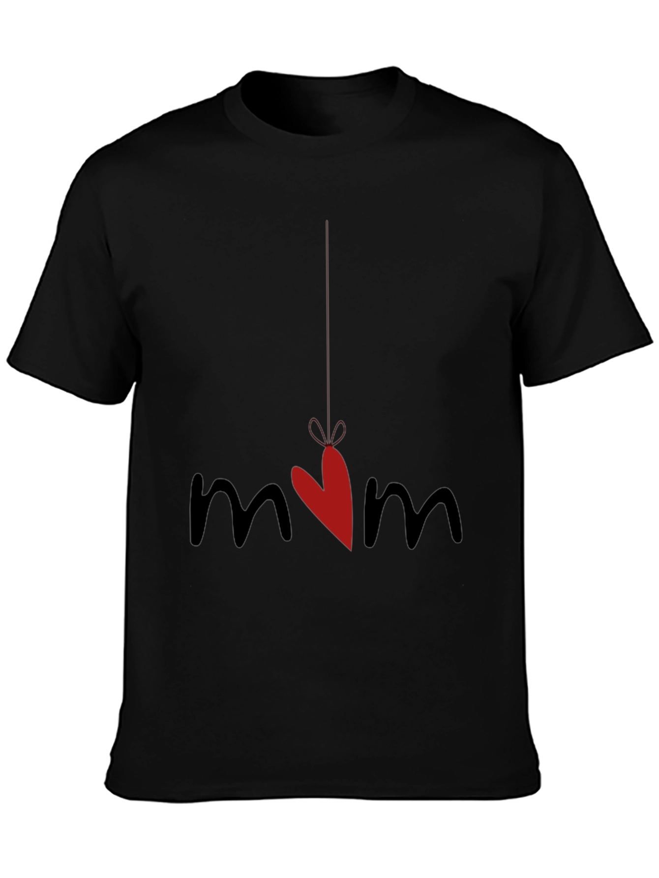 Mom Heart Graphic Tee - Cute Mothers Day Gift