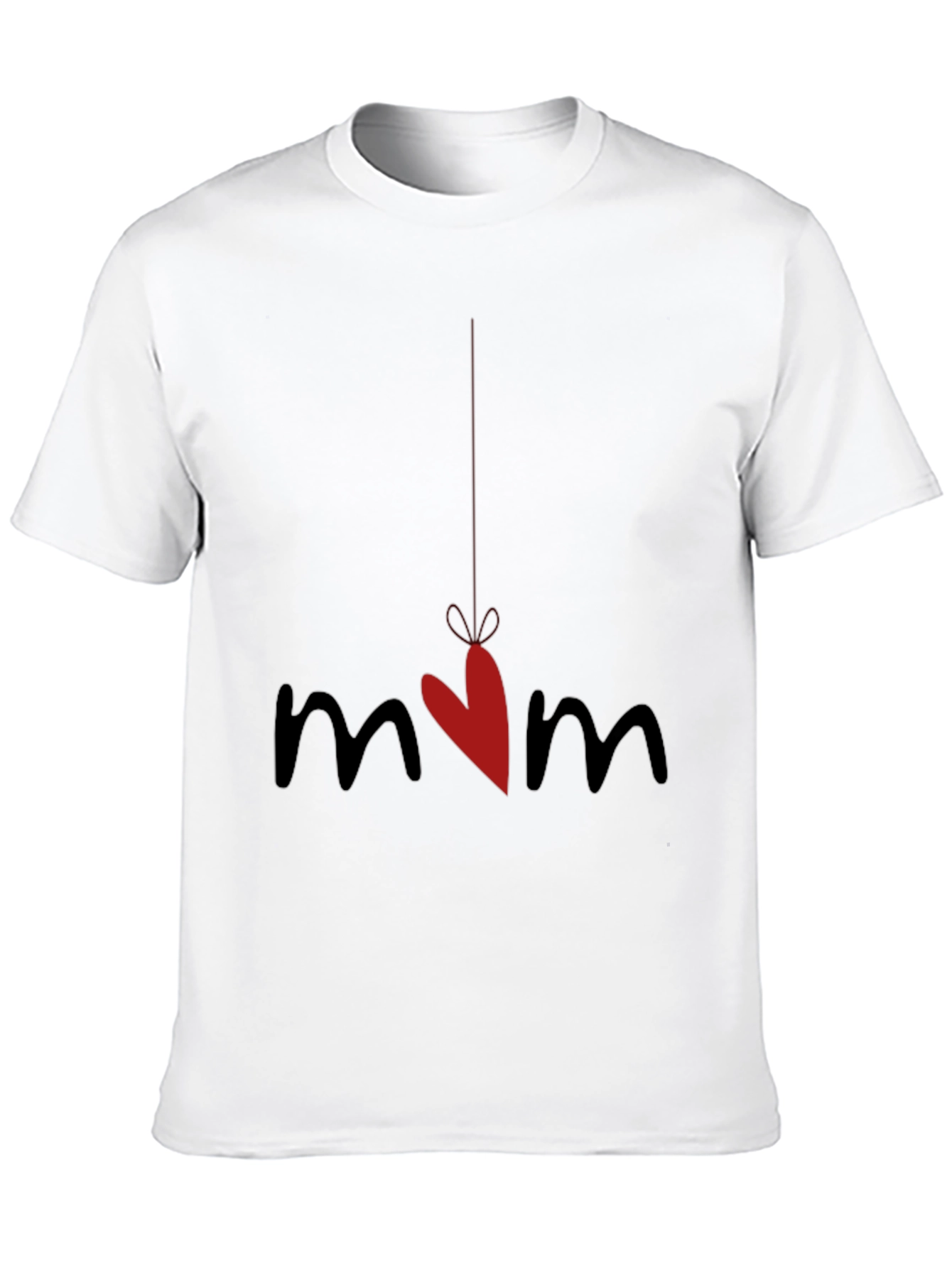 Mom Heart Graphic Tee - Cute Mothers Day Gift