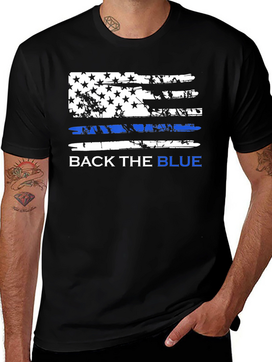 Back the Blue Graphic T-Shirt