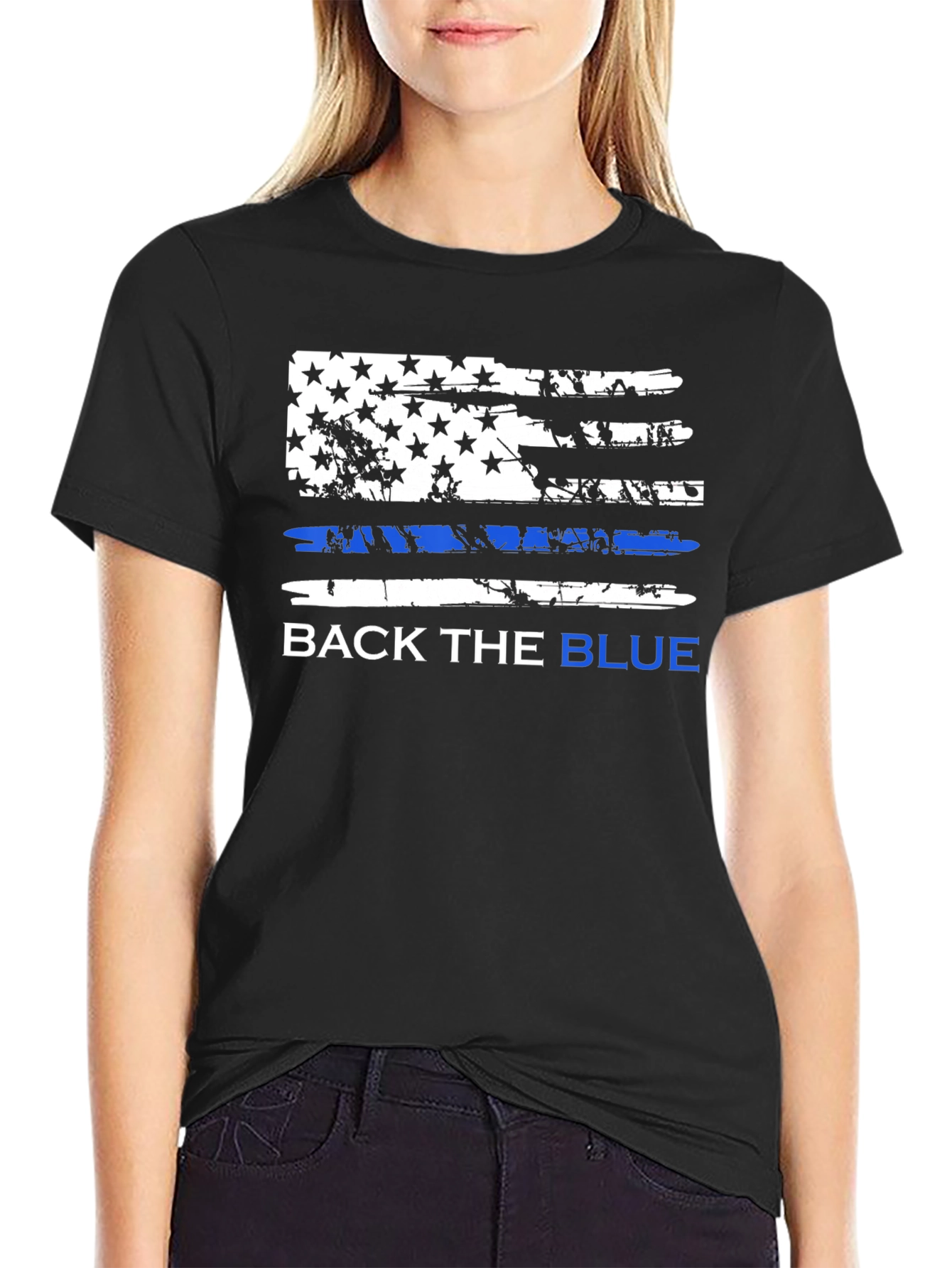 Back the Blue Graphic T-Shirt