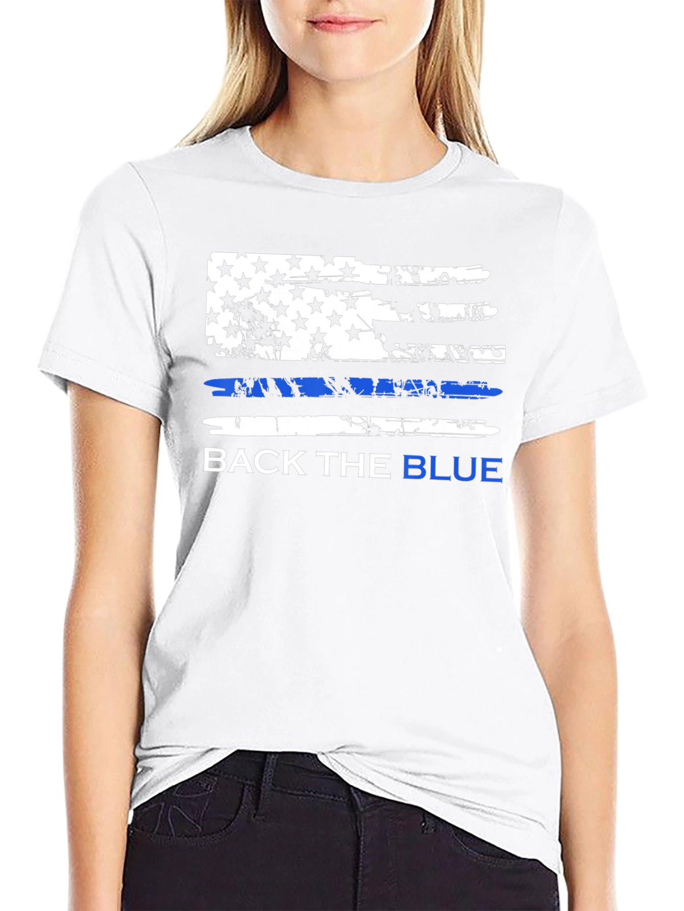 Back the Blue Graphic T-Shirt