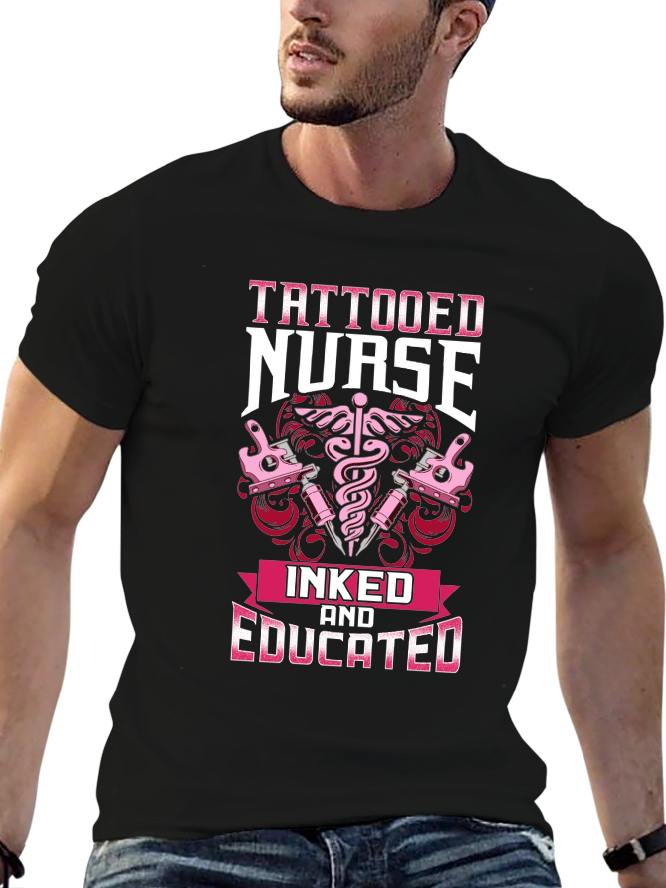 Tattooed Nurse Graphic T-Shirt