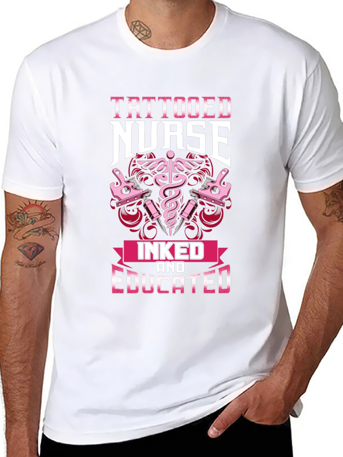 Tattooed Nurse Graphic T-Shirt