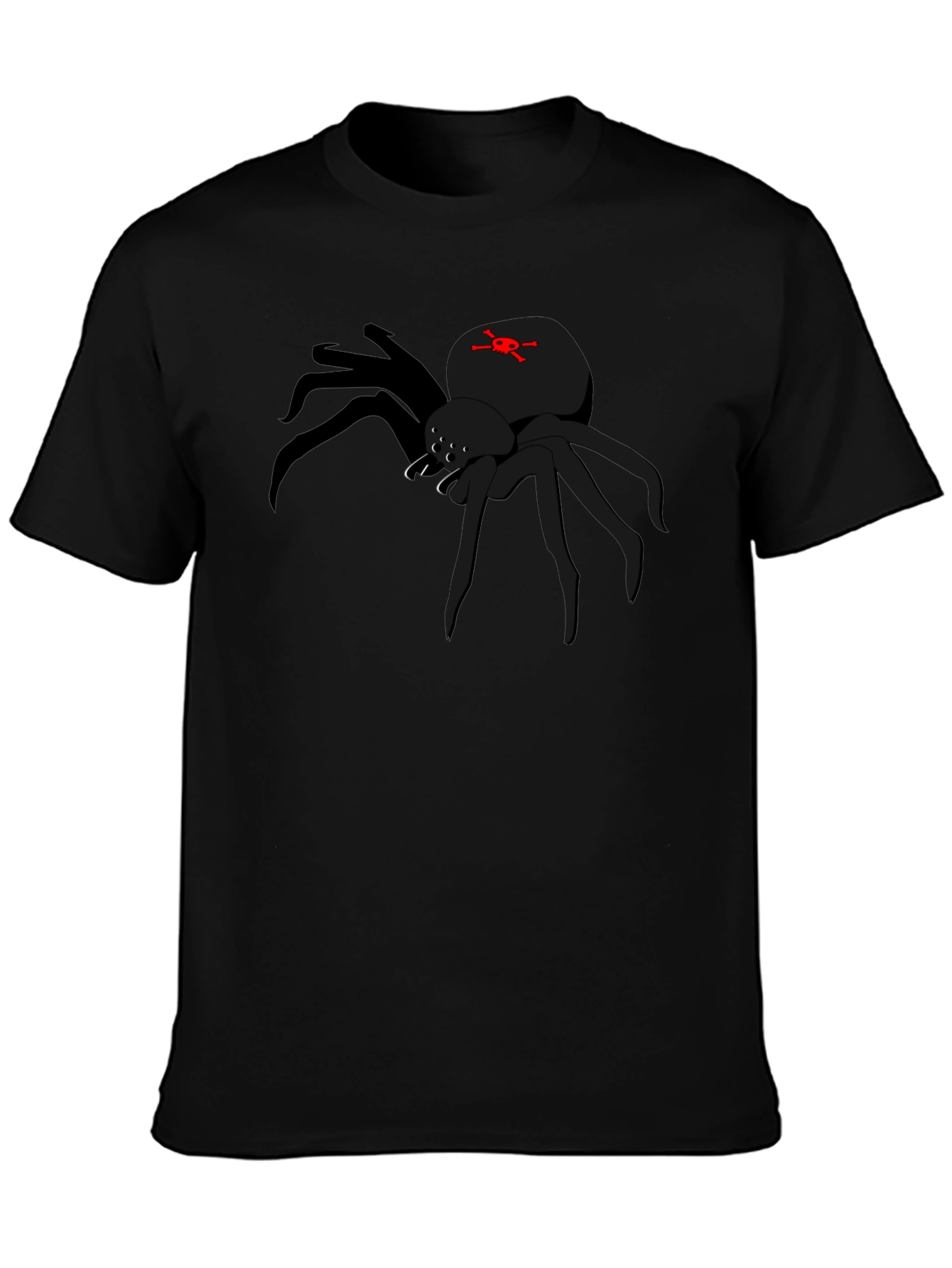 Black Spider Graphic Tee - Mens Short Sleeve