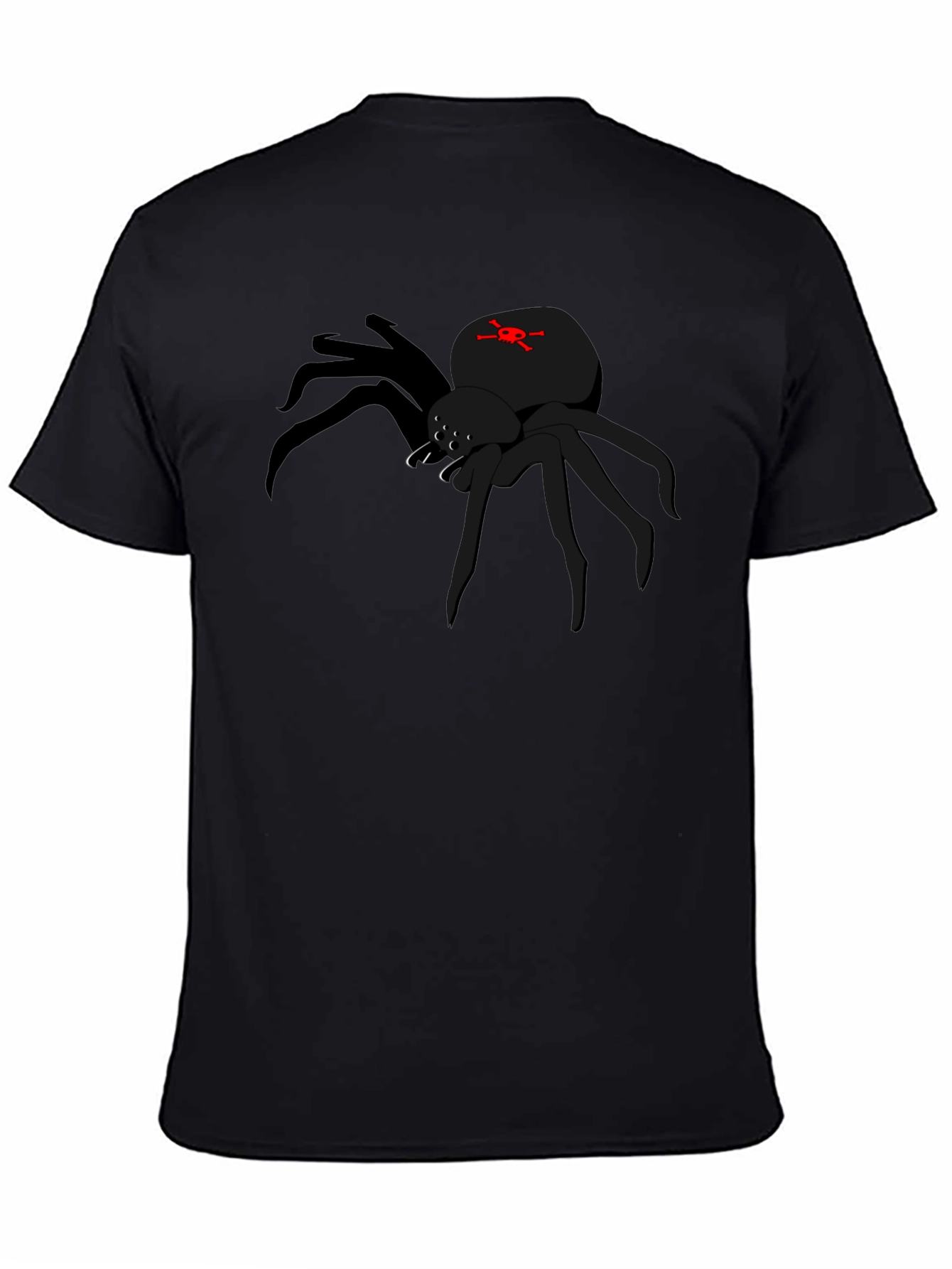 Black Spider Graphic Tee - Mens Short Sleeve