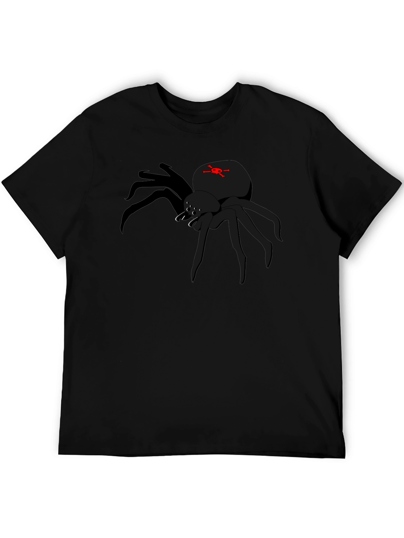Black Spider Graphic Tee - Mens Short Sleeve