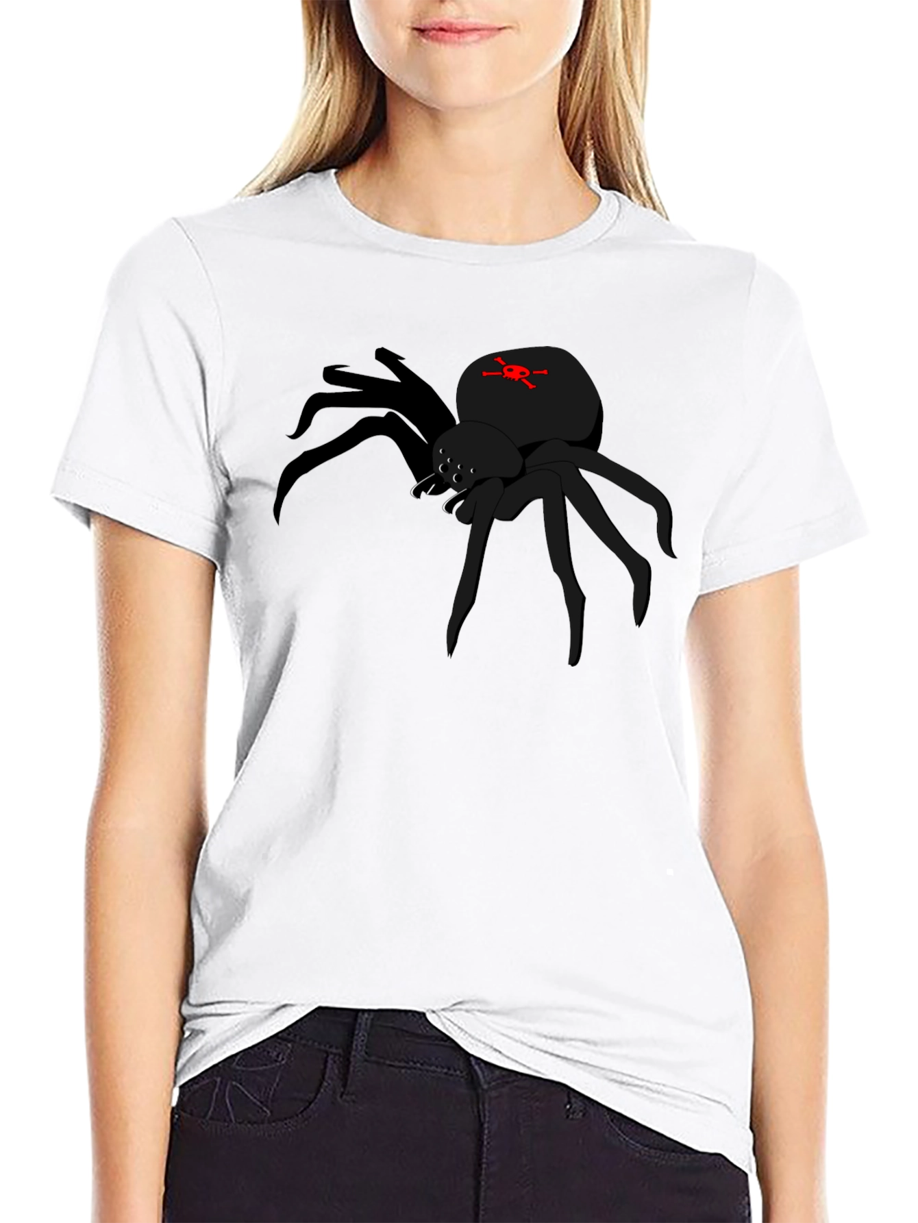 Black Spider Graphic Tee - Mens Short Sleeve