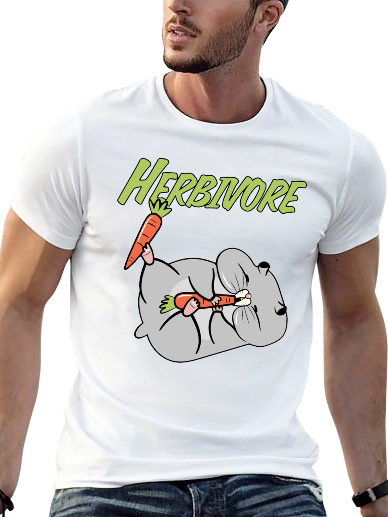 Herbivore Rabbit Carrot Graphic T-Shirt