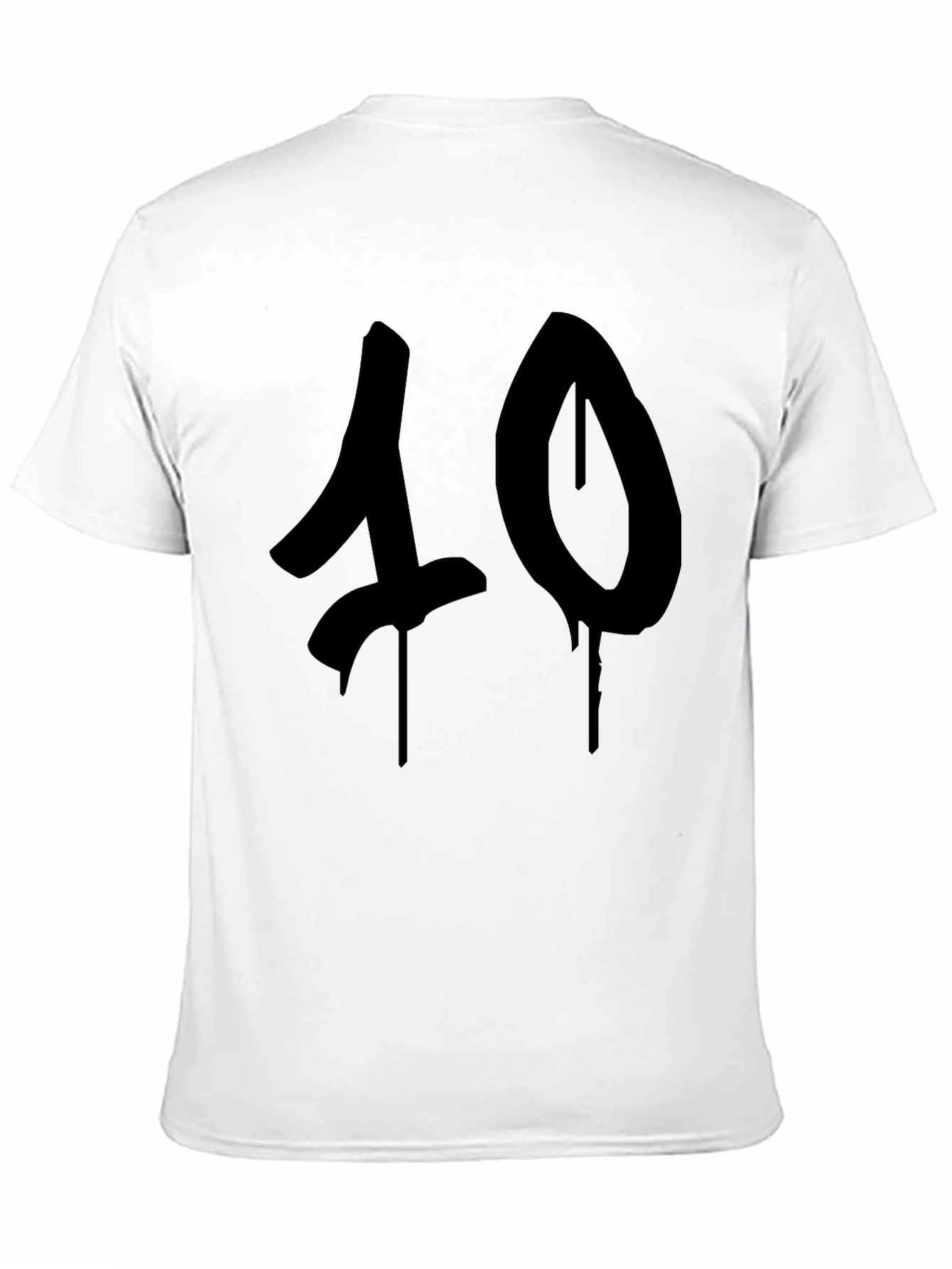 Mens Black 40 Graphic T-Shirt