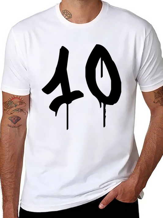 Mens Black 40 Graphic T-Shirt