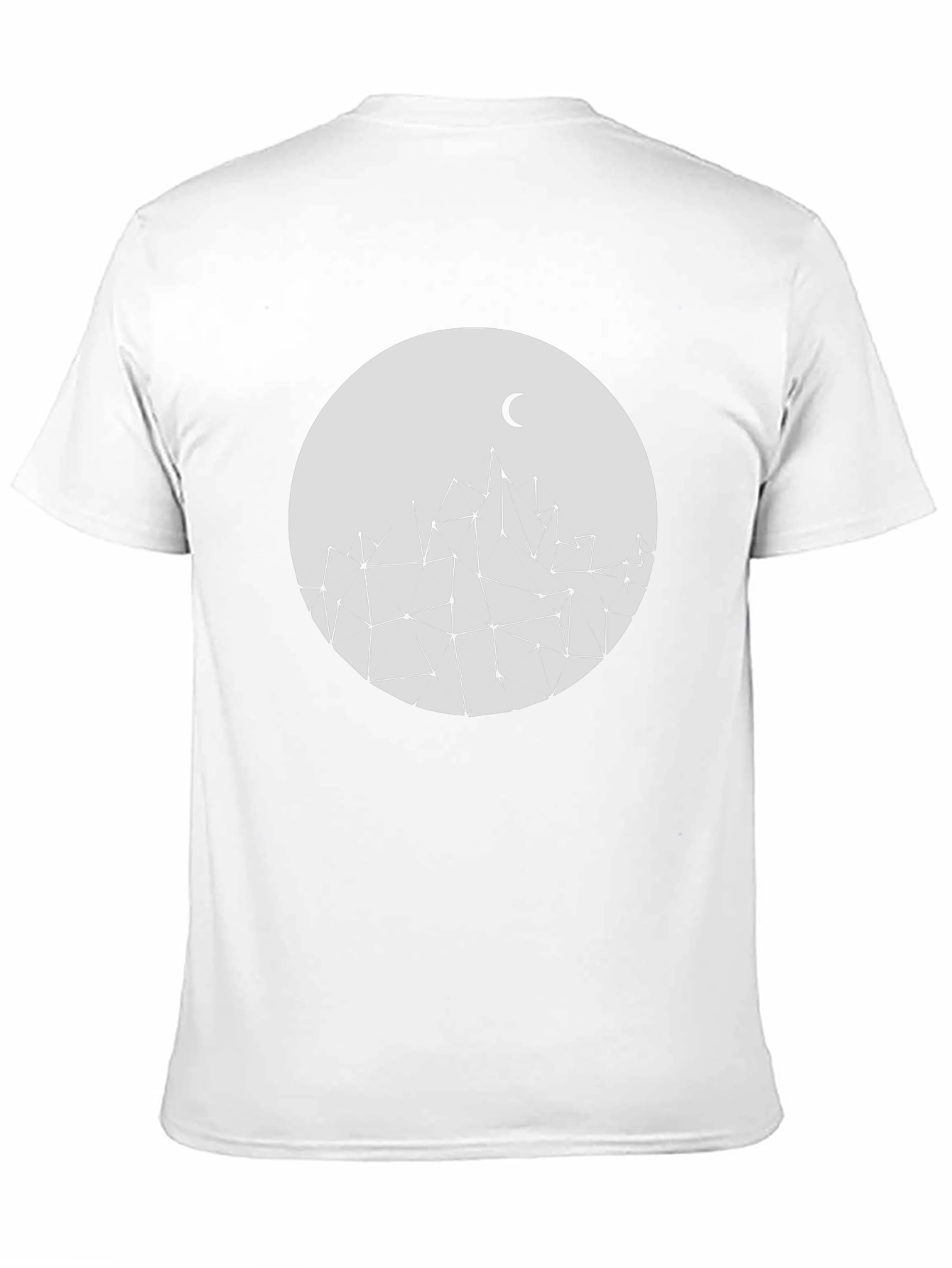 Modern Geometric Mountain & Moon Tee