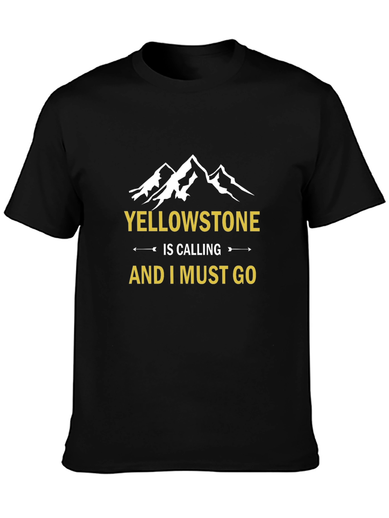 Yellowstone Calling Black Graphic Tee