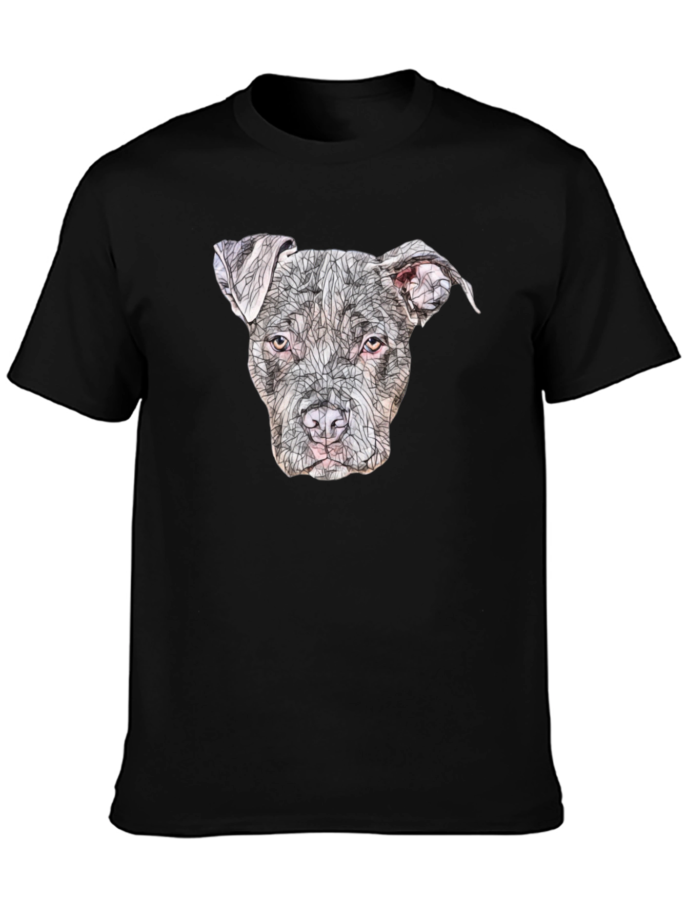 Pitbull Dog Graphic T-Shirt - Unisex Black Tee